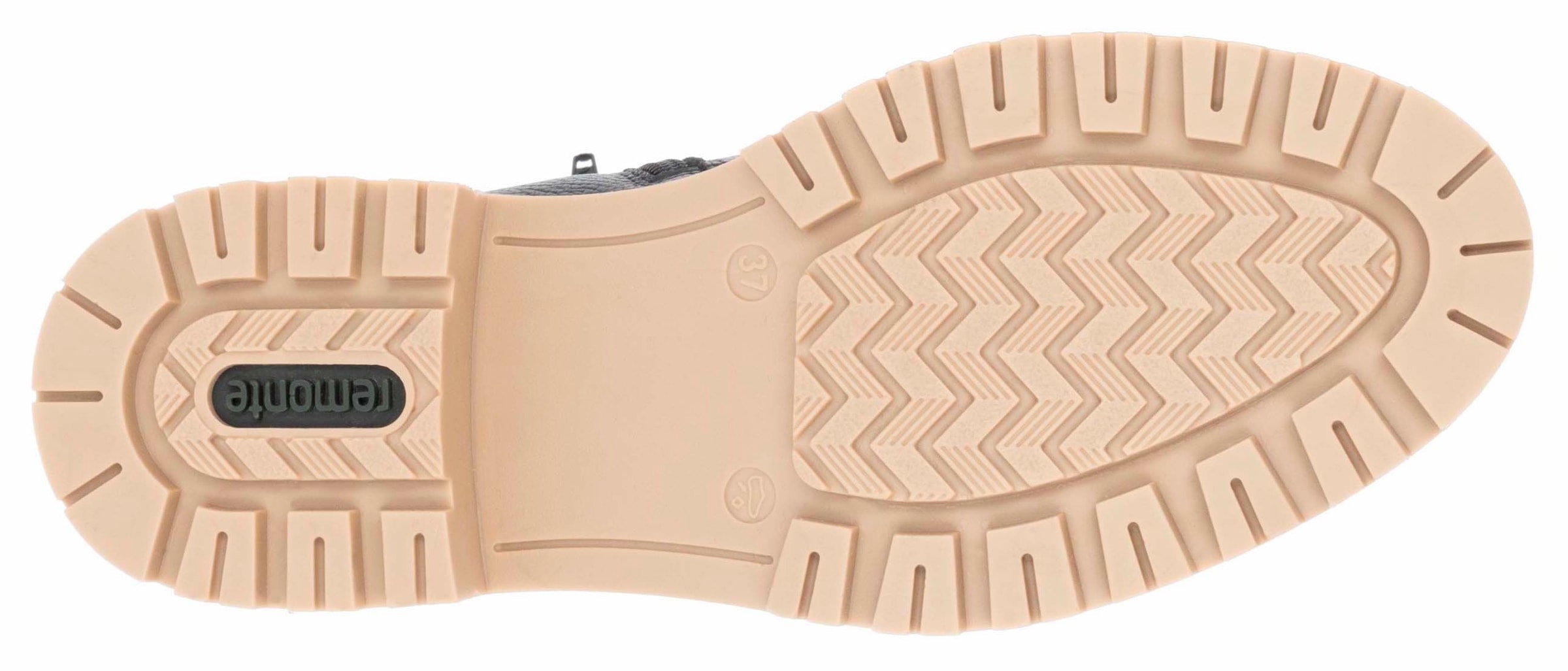 Remonte Winterboots, Blockabsatz, Winterstiefelette, Schnürboots mit Zierreissverschluss