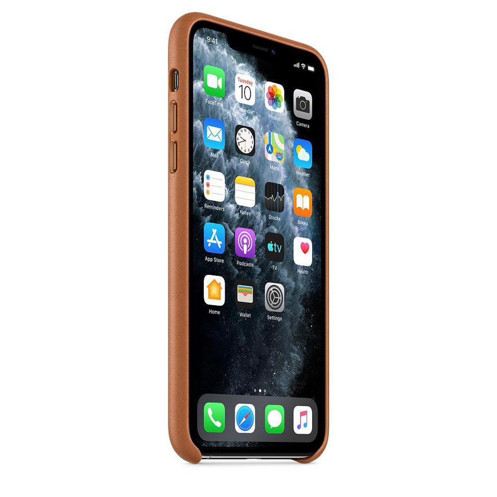 Apple Smartphone-Hülle »Apple iPhone 11 PM Leder Case Saddle Brown«, 16,5 cm (6,5 Zoll), MX0D2ZM/A