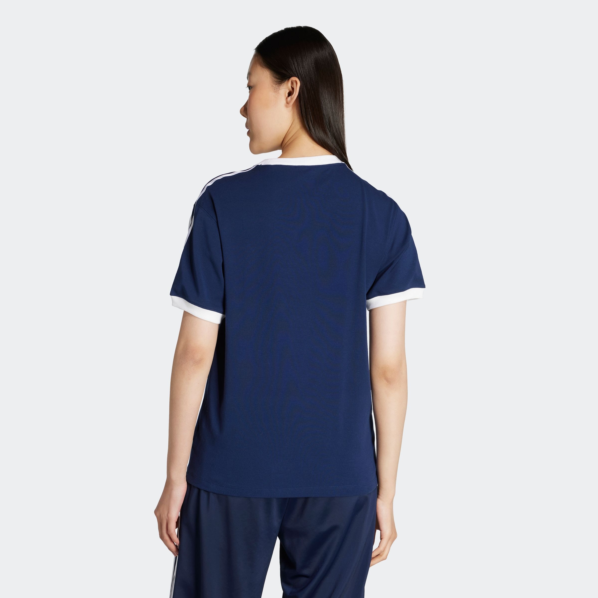 adidas Originals T-Shirt »3 STRIPE TEE«, drei Streifen Shirt mit Trefoil Logo