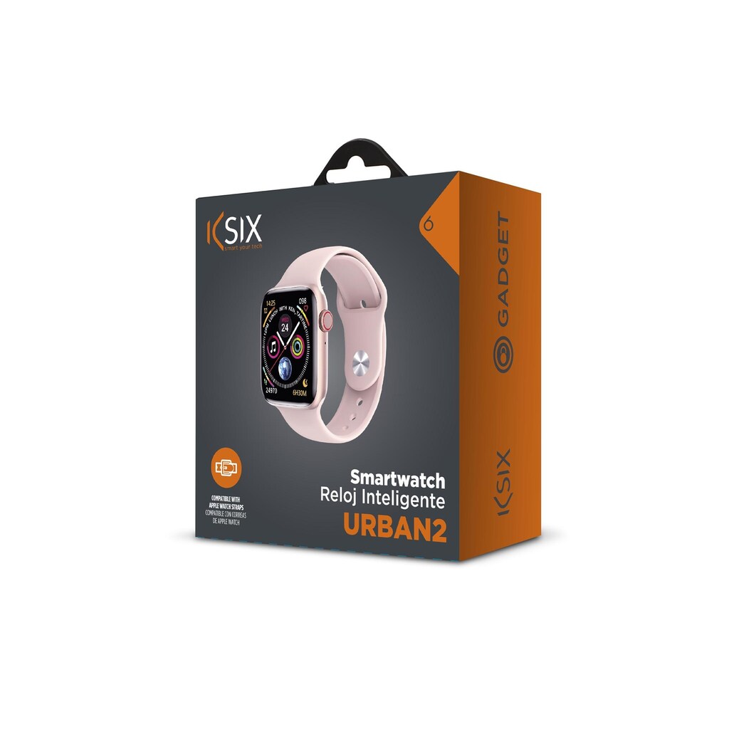 Smartwatch »KSiX Urban 2 Rosa/Goldfarben«