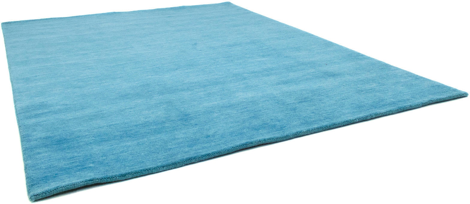 morgenland Wollteppich »Uni - Gabbeh Teppich - Softy«, rechteckig, 1,6 mm Höhe, Gabbeh Optik, Uni Farben, reine Wolle, sehr weicher Flor, Wohnzimmer