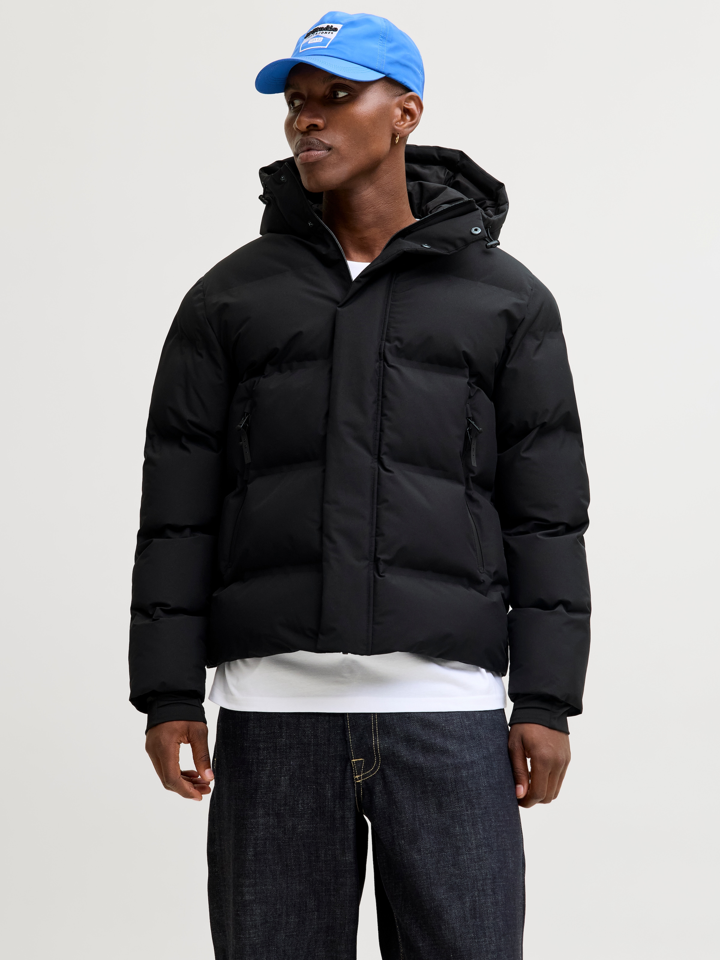 Jack & Jones Steppjacke "JCOFUSION PUFFER JACKET" mit Kapuze