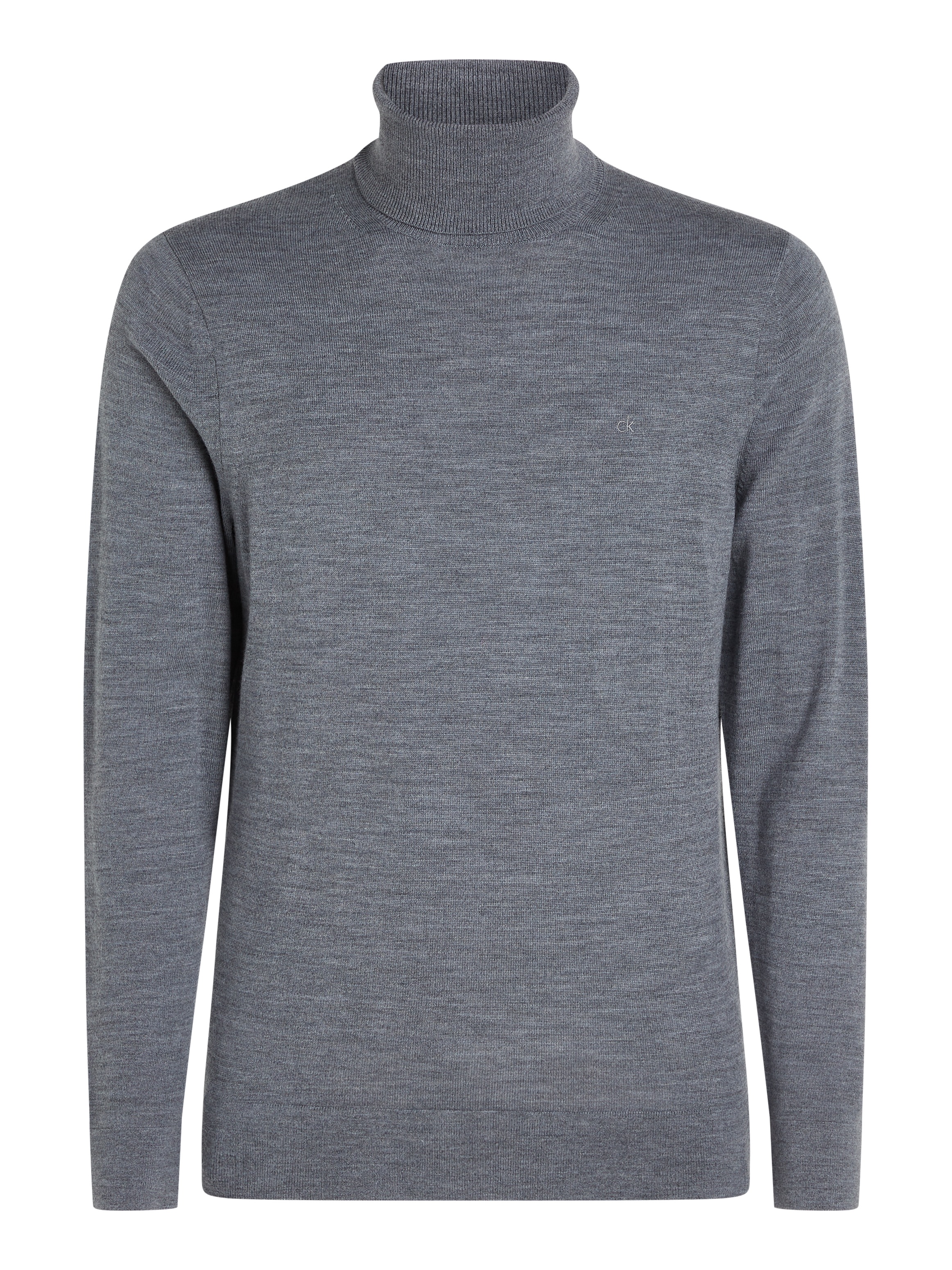 Calvin Klein Rollkragenpullover »SUPERIOR WOOL TURTLE NECK«, mit Logostickerei