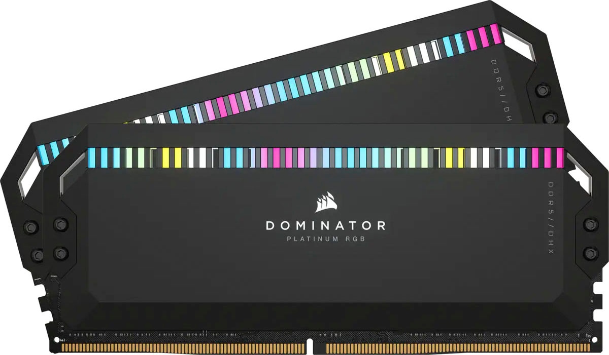 Corsair Arbeitsspeicher »Dominator Platinum RGB DDR5 6200MHz DIMM 32GB (2x16GB)«, RGB Beleuchtung ICUE