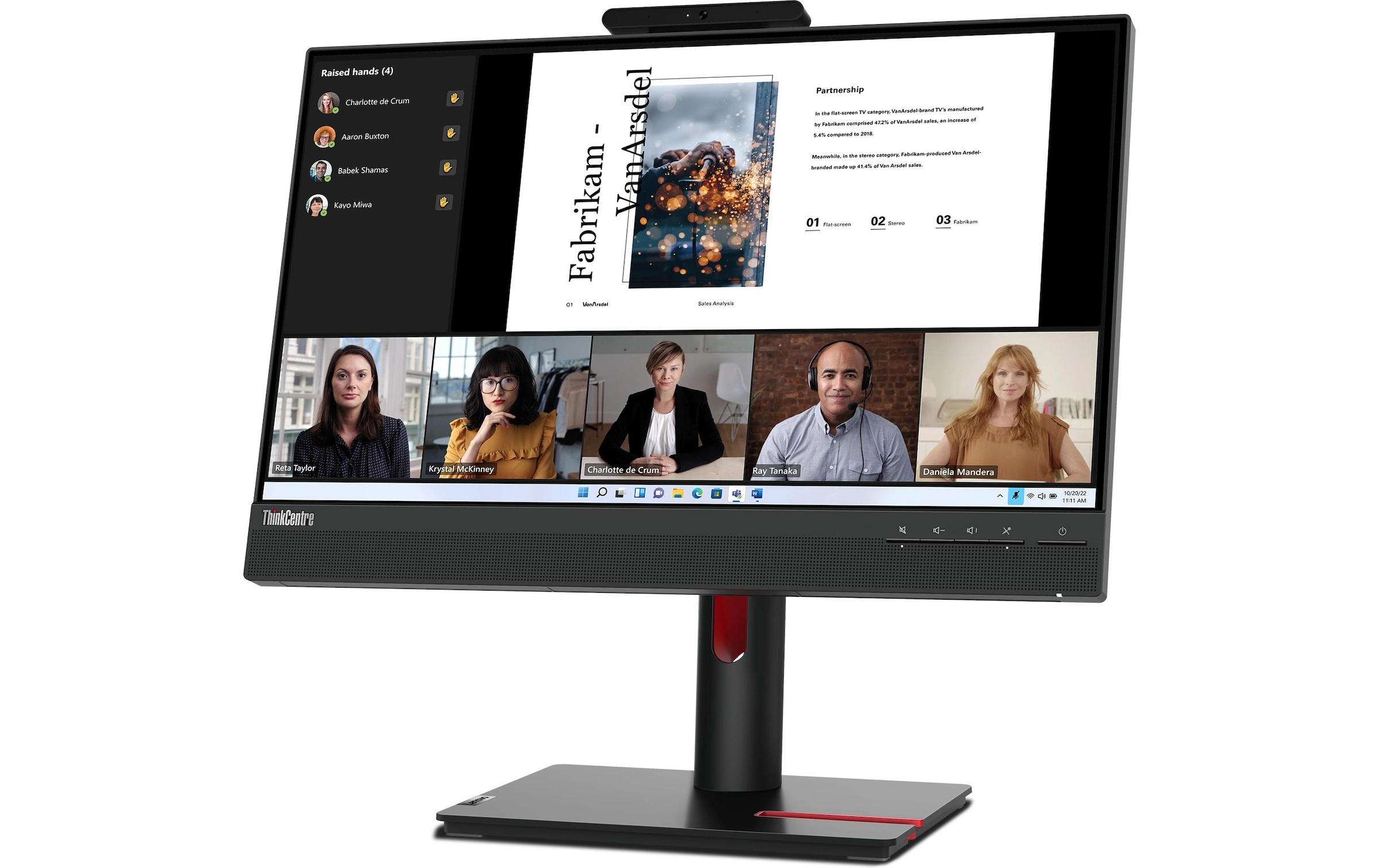 Lenovo LED-Monitor »ThinkCentre Tiny-In-One 22«, 54,395 cm/21,5 Zoll, 1920 x 1080 px, Full HD, 60 Hz