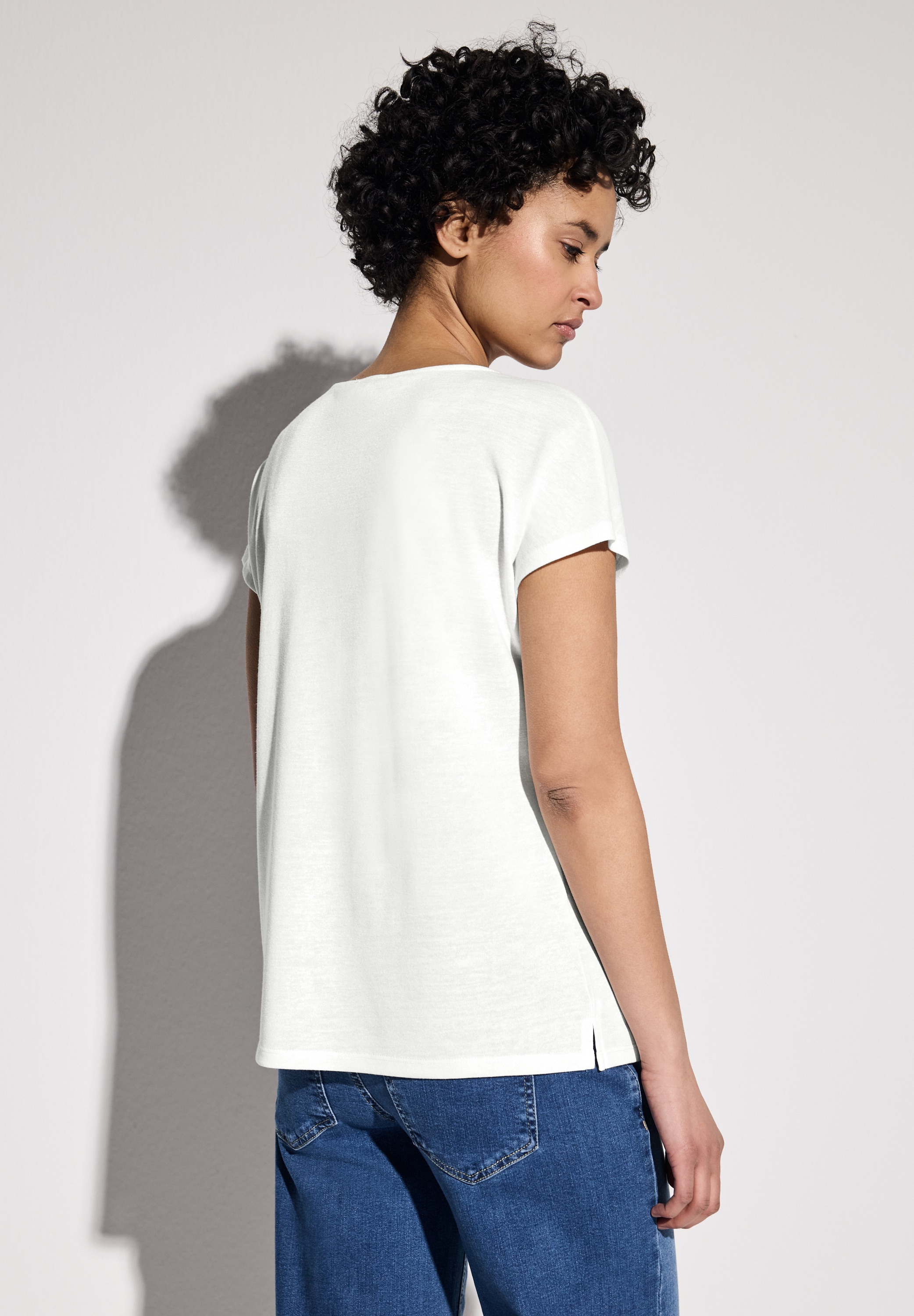 STREET ONE Shirttop, mit seitlichen Schlitzen