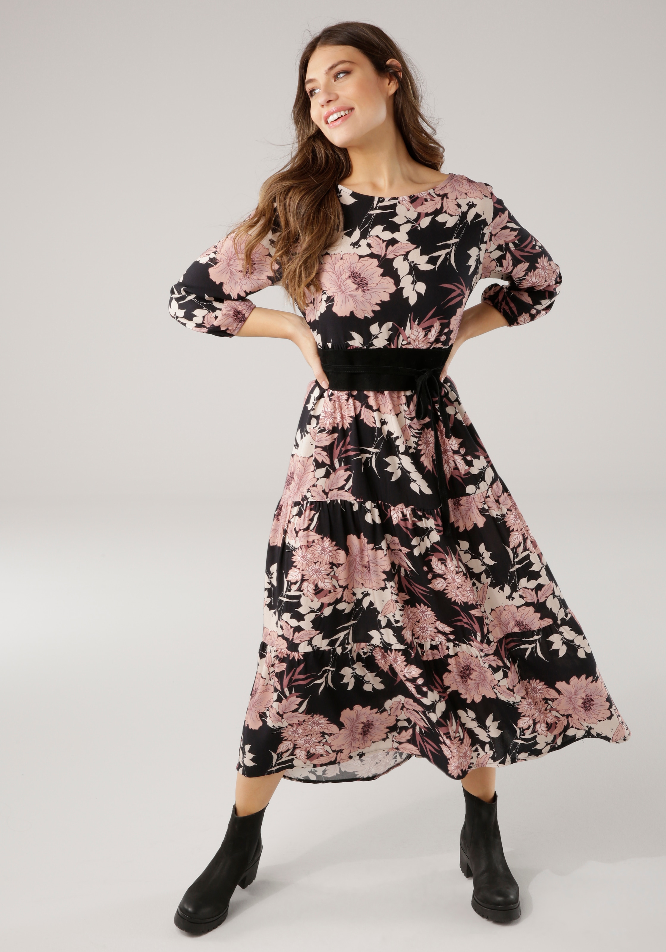Laura Scott Blusenkleid, in Maxilänge online modischer Schweiz kaufen bei Jelmoli-Versand