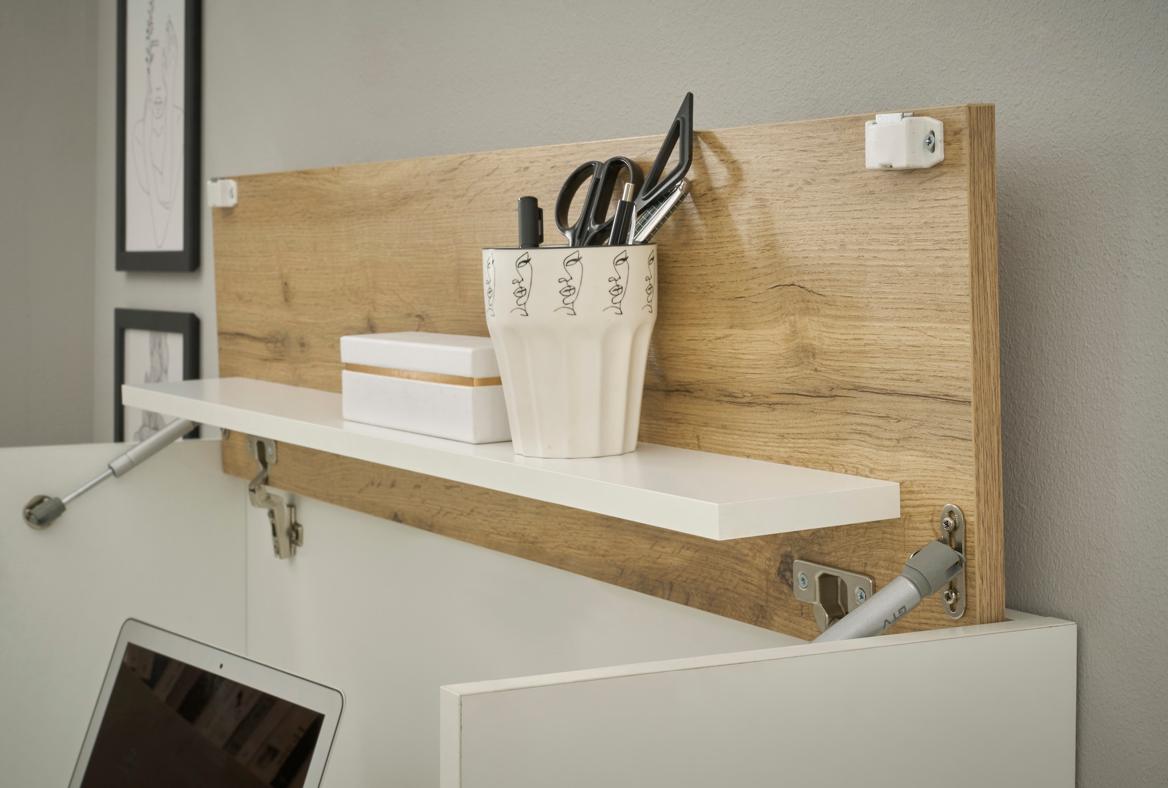 INOSIGN Büromöbel-Set »CiTY/GiRON«, (Set, 5 tlg.), Home Office, Wandsekretär