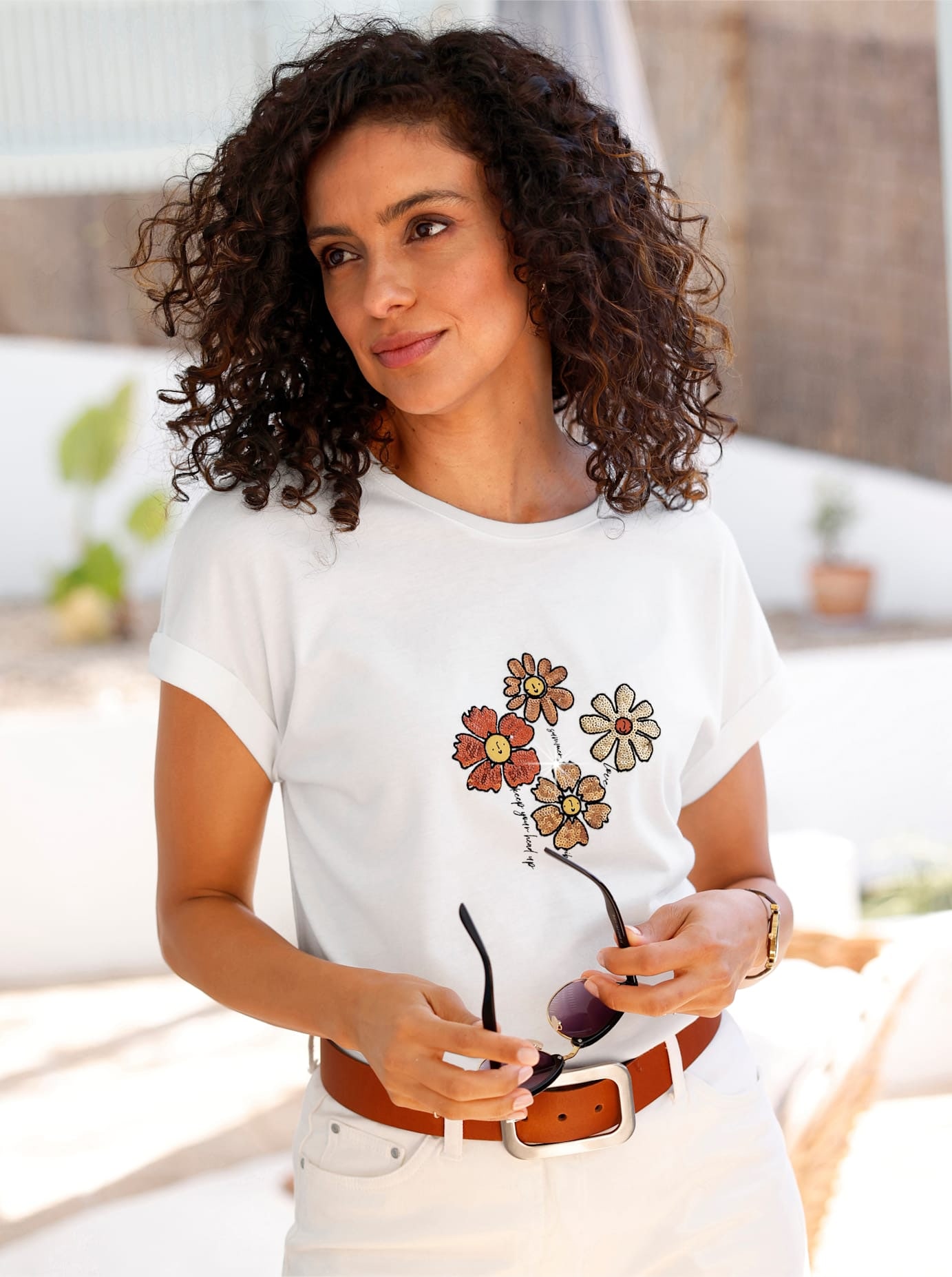 Inspirationen Rundhalsshirt »Rundhals-Shirt« 1 Stk.