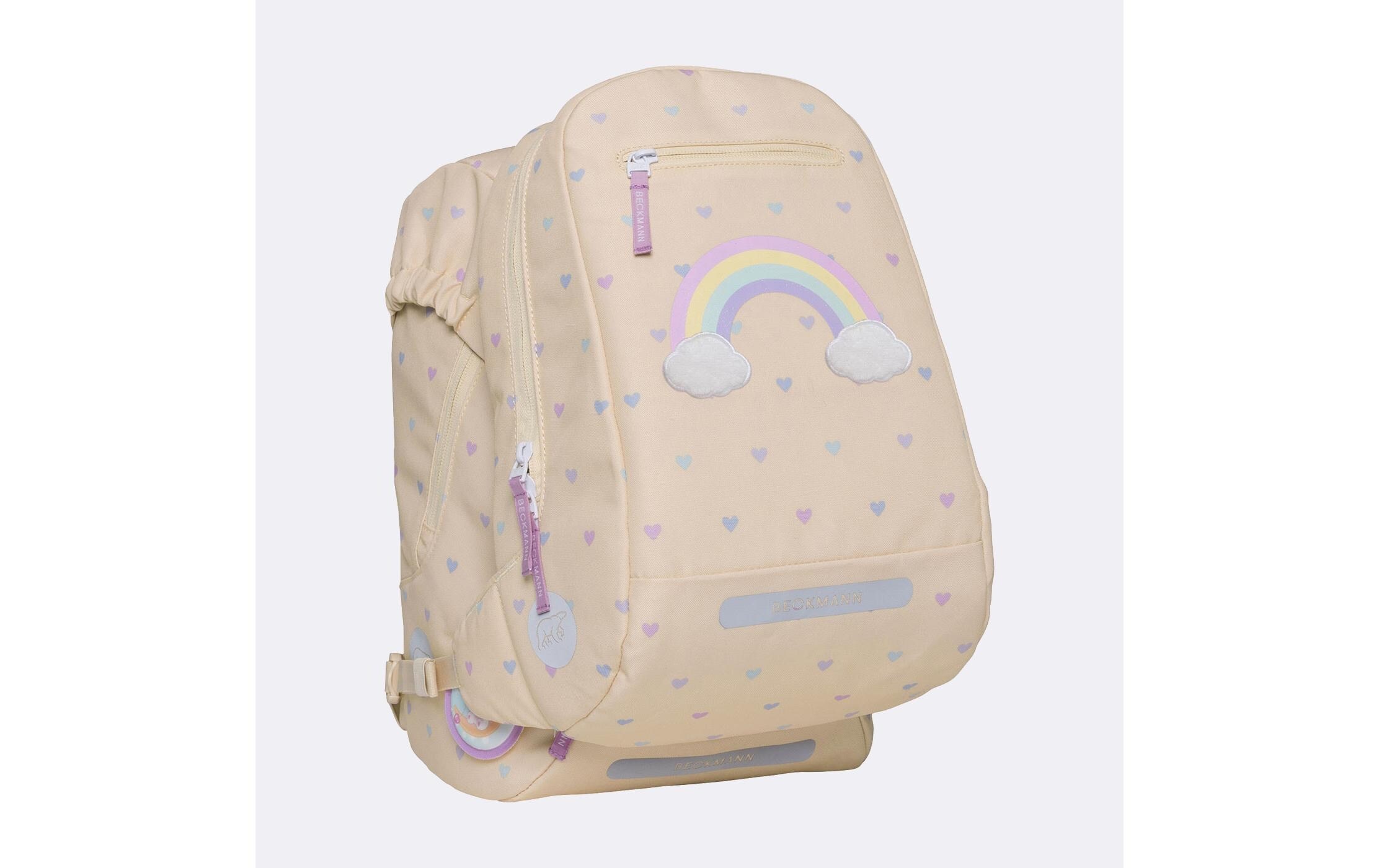Beckmann Schulrucksack »Classic Yellow Heart 6-teilig«, Reflektoren