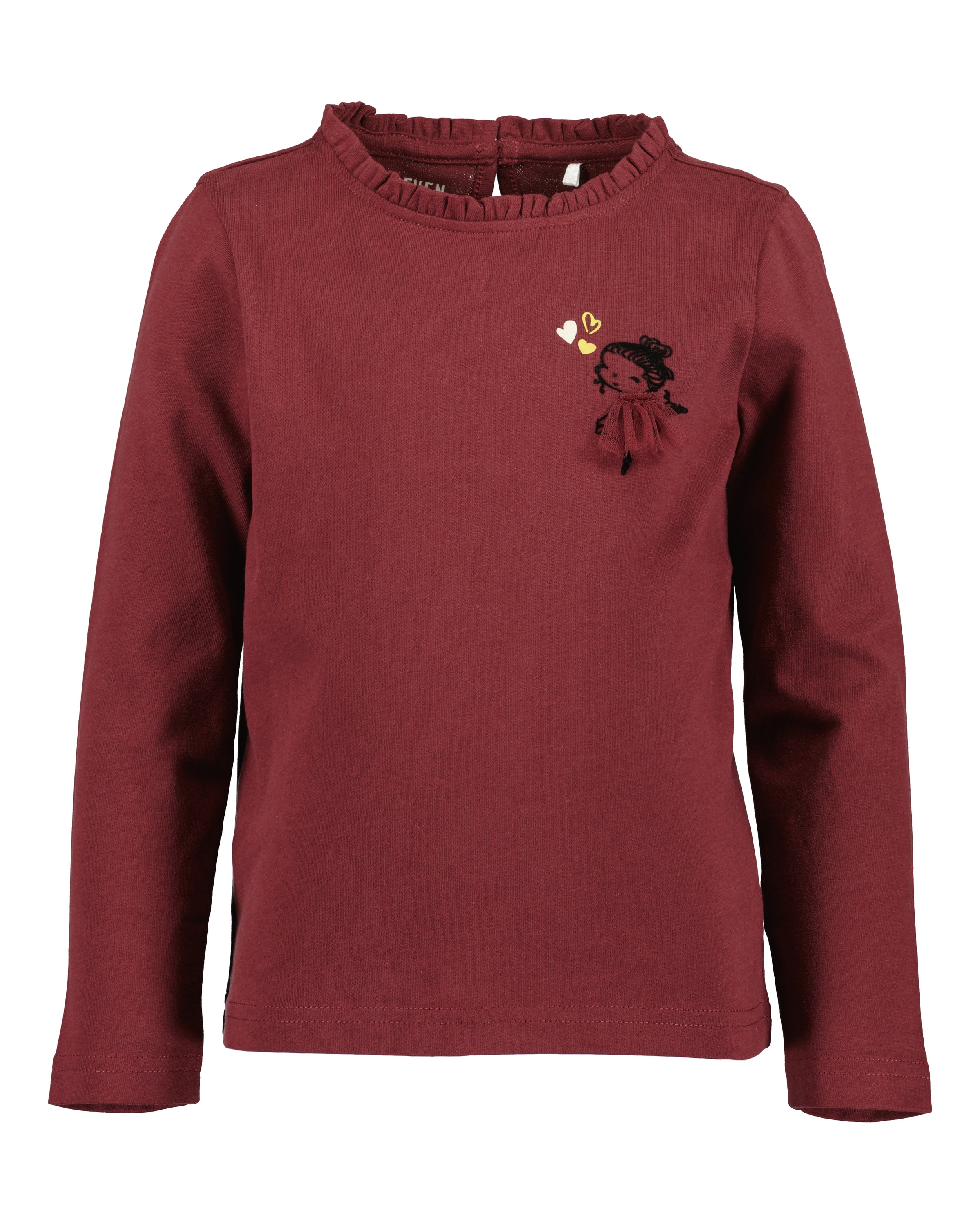 Blue Seven Langarmshirt, (Packung, 2 tlg.), mit tollen Frontmotiven mit hochwertigen Applikationen