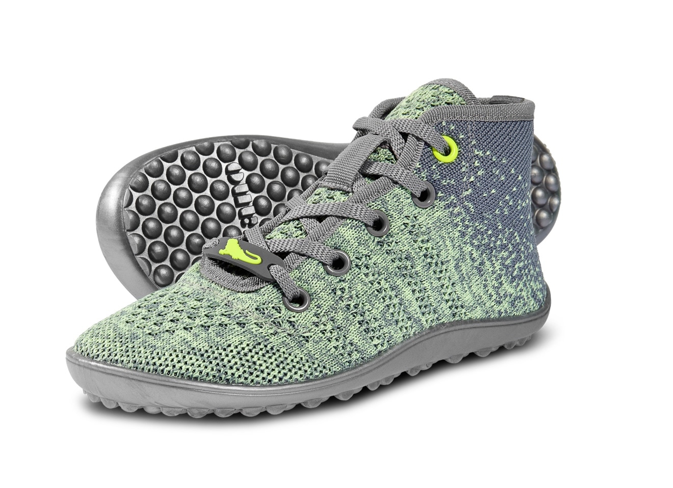 Leguano Barfussschuh »LEGUANITO GO KIWI«, Freizeitschuh, Schnürboots, Kinderschuh, speziell entwickelte Sohle