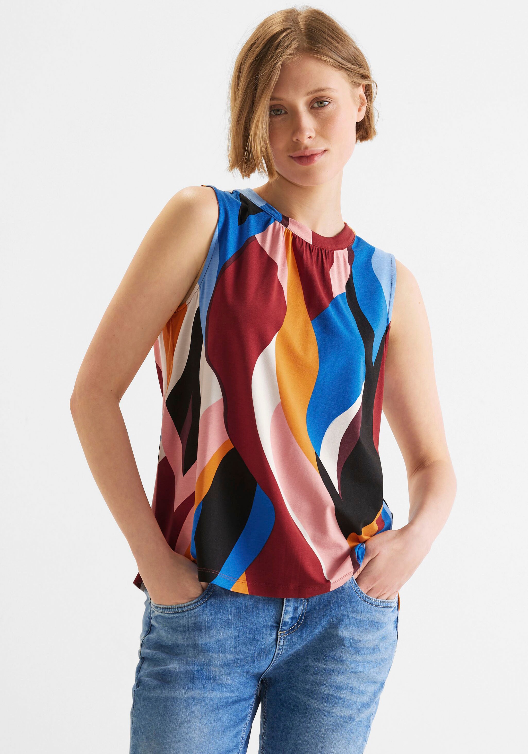 STREET ONE Shirttop, in trendiger Print Optik kaufen