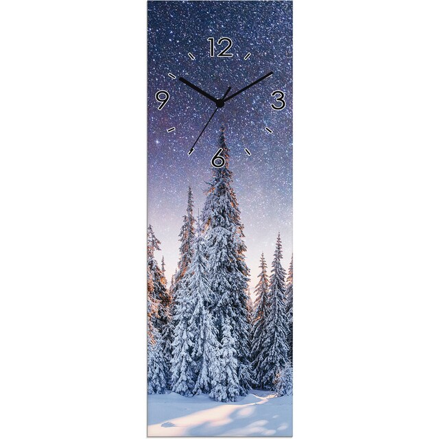 Artland Wanduhr »Glasuhr Tannenwald im Schnee«, wahlweise mit Quarz- oder  Funkuhrwerk, lautlos ohne Tickgeräusche online bestellen | Jelmoli-Versand