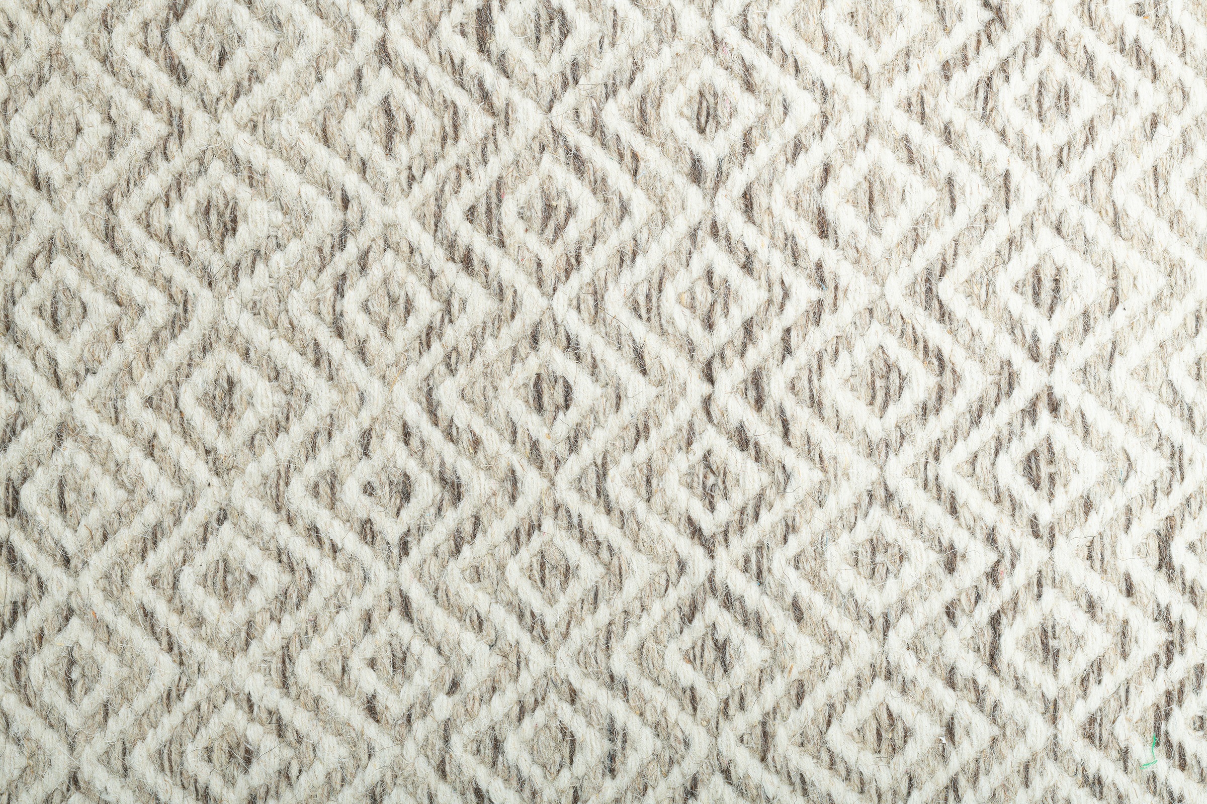 THEKO Wollteppich »Trondheim PO-502«, rechteckig, 10 mm Höhe, Handweb Teppich, Flachgewebe, reine Wolle, handgewebt, Rauten Muster