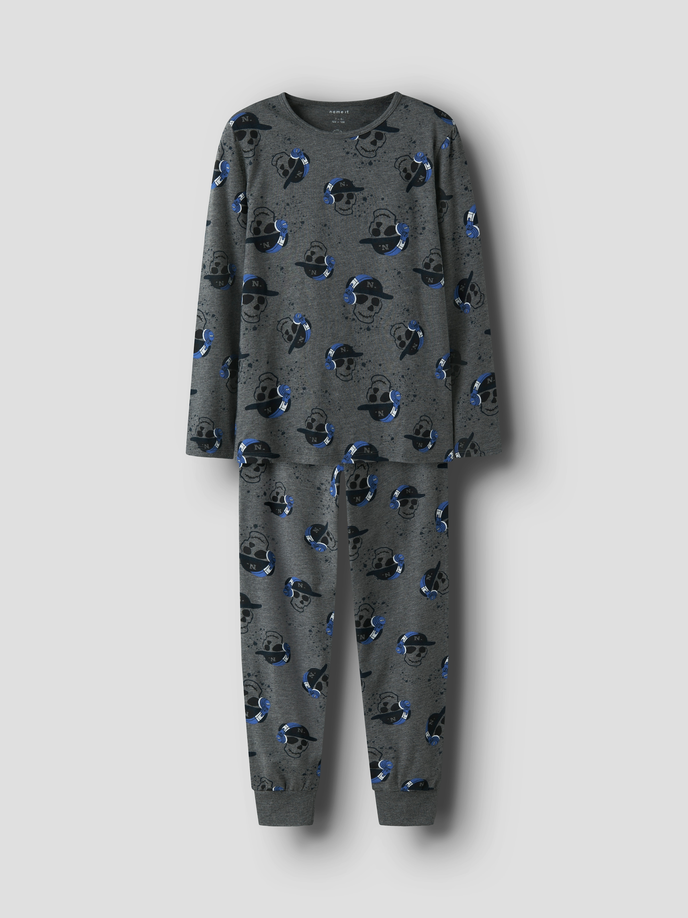 Name It Pyjama »NKMNIGHTSET DARK GREY MEL SKULL NOOS«, (Set, 2 tlg.)