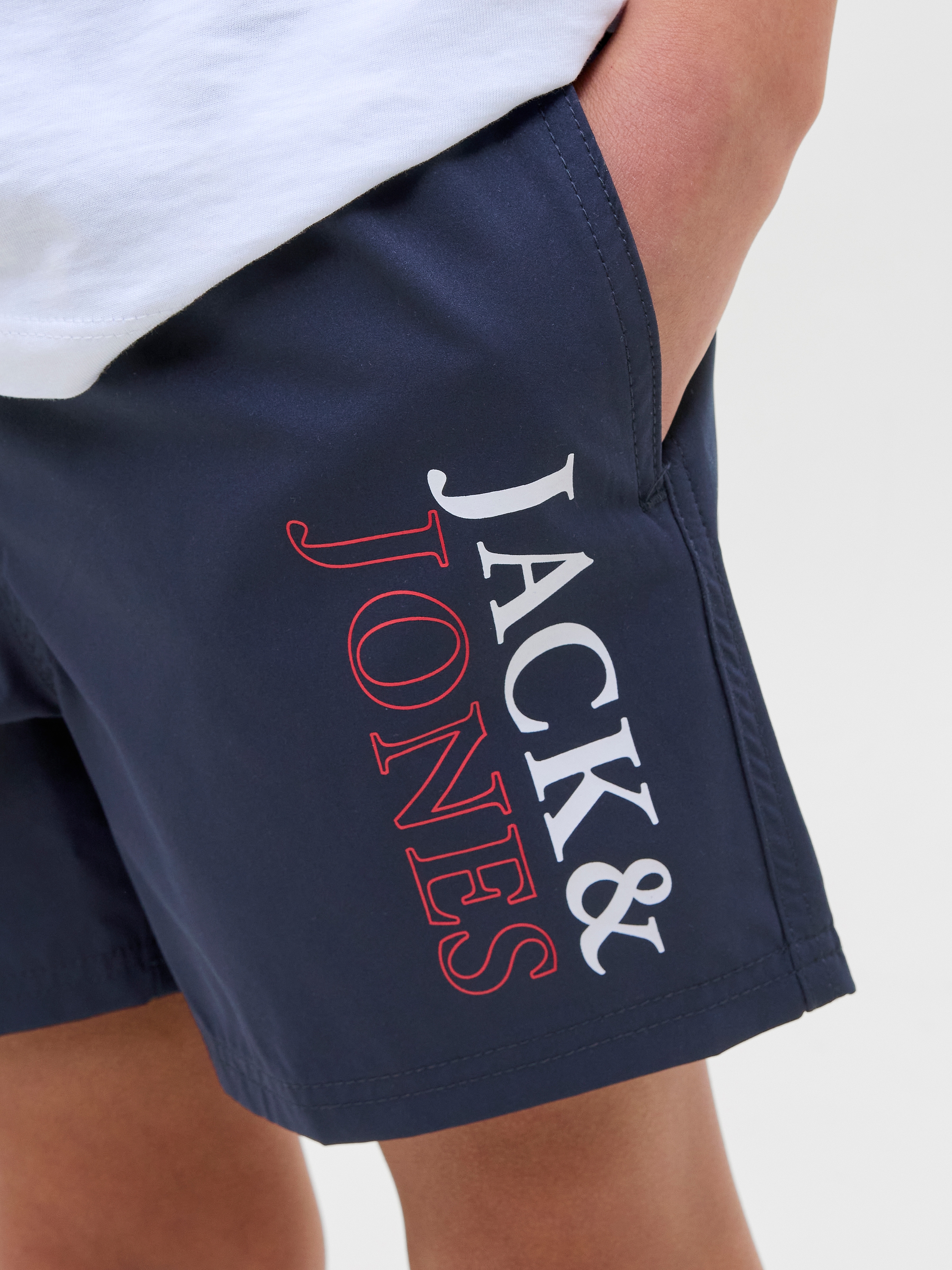 Jack & Jones Junior Badeshorts »JPSTMAUI JJSWIM DOUBLE LOGO AKM SN JNR«