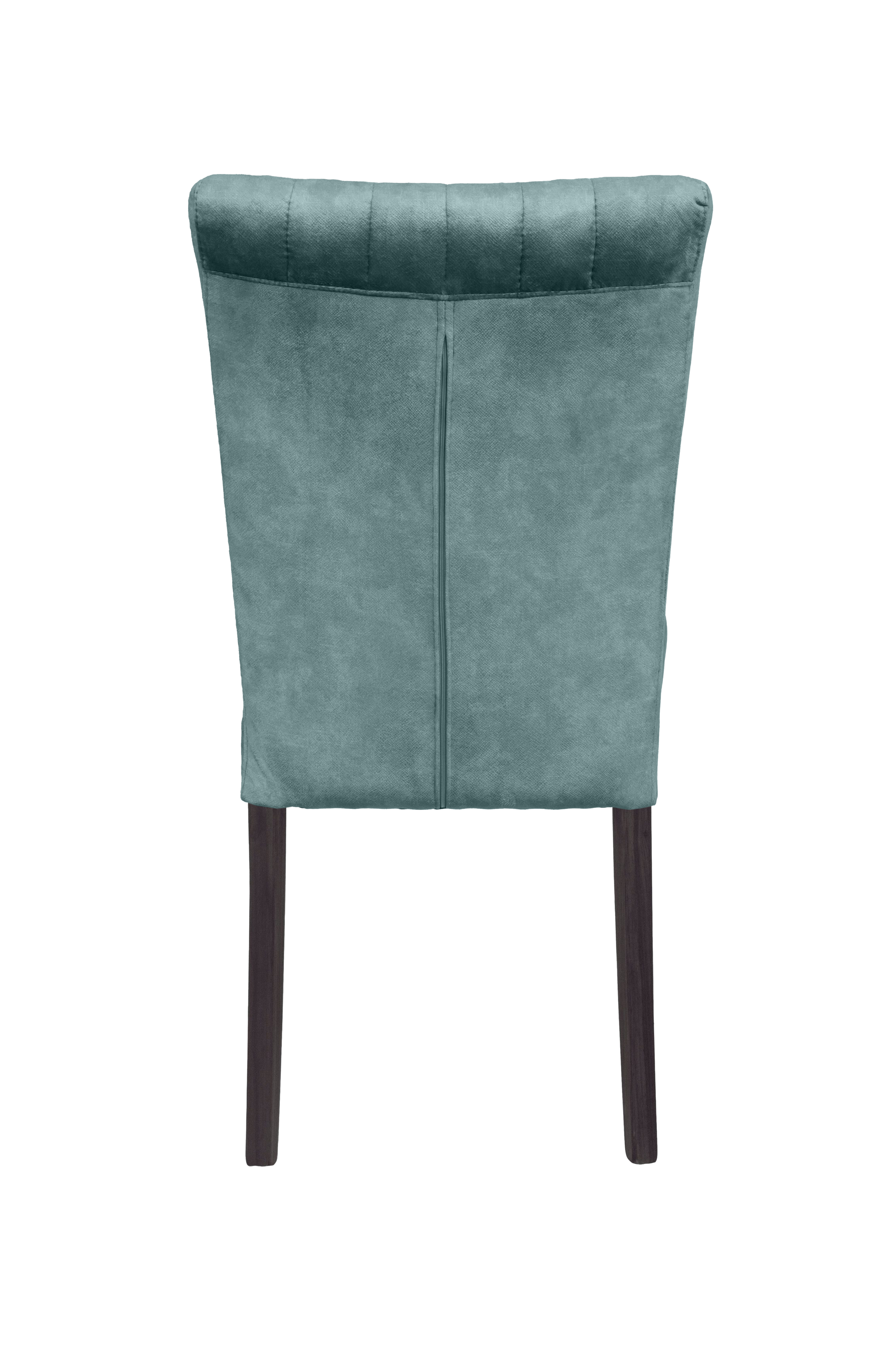 Home affaire 4-Fussstuhl, (Set), 2 St., Samtvelours, vertikale Nähte in der Rückenlehne