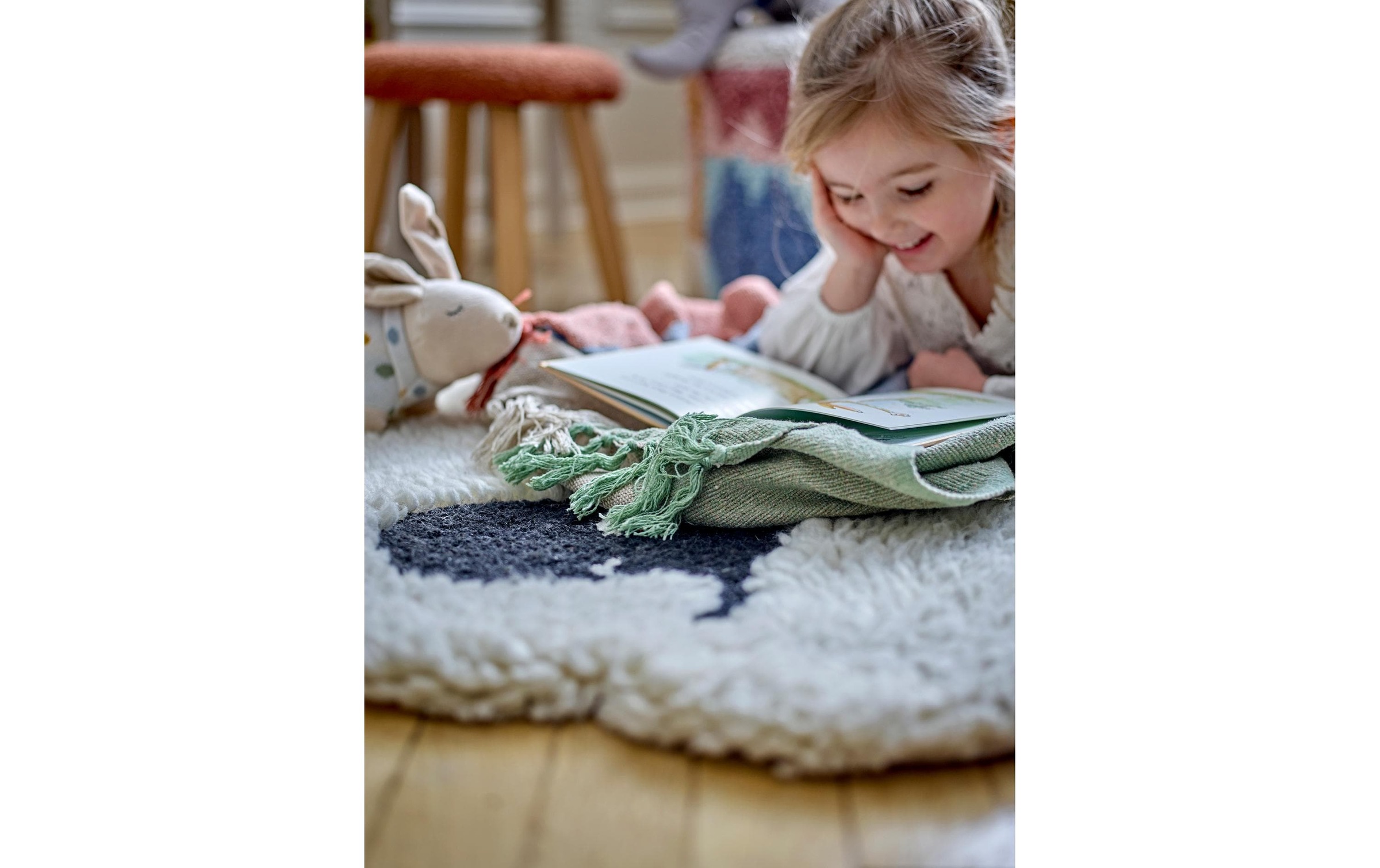 Bloomingville Kinderteppich »Dolly Schaf 84 x 84 cm«