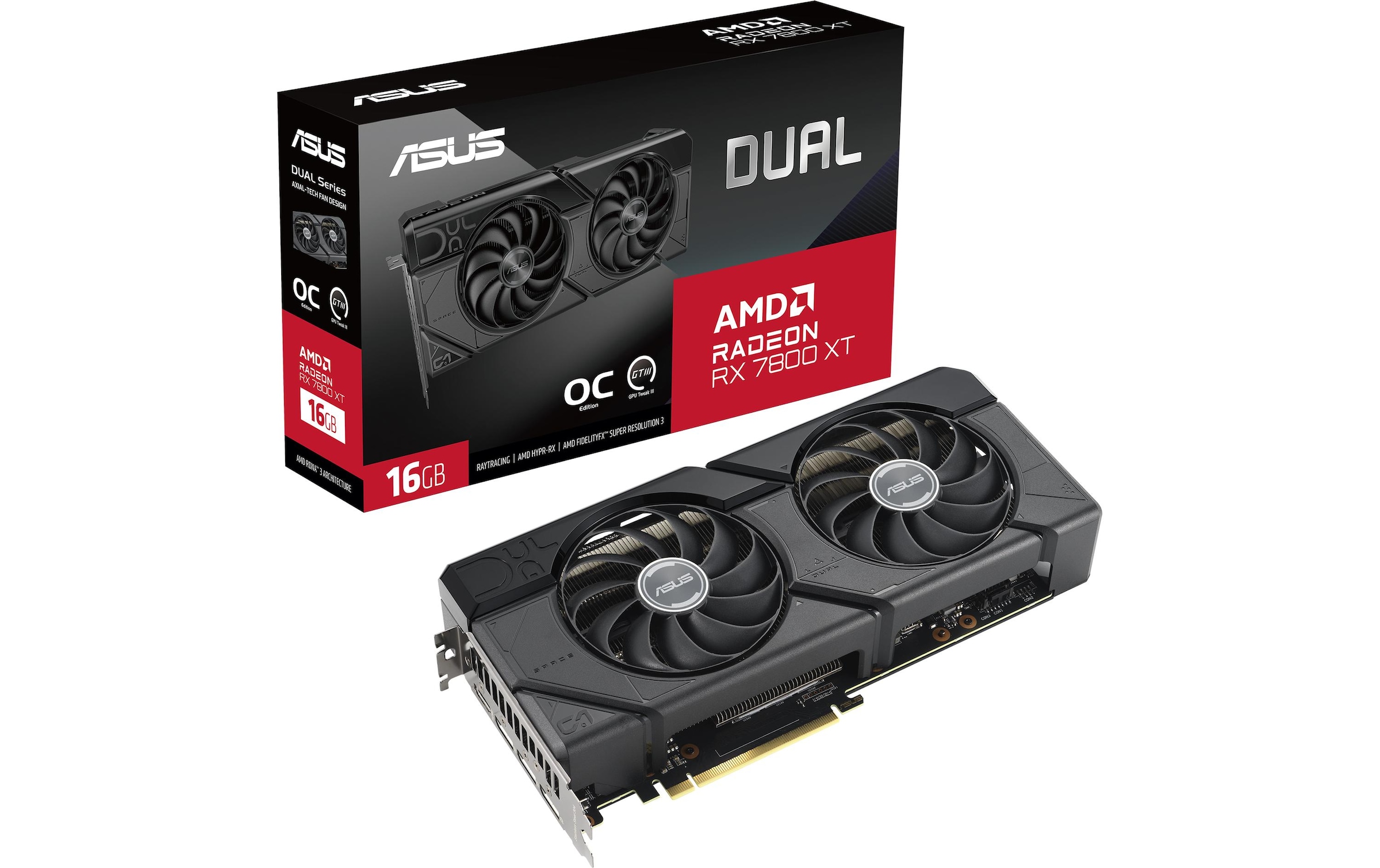 Grafikkarte »Dual Radeon RX 7800 XT OC Edition 16 GB«, 16 GB, GDDR6