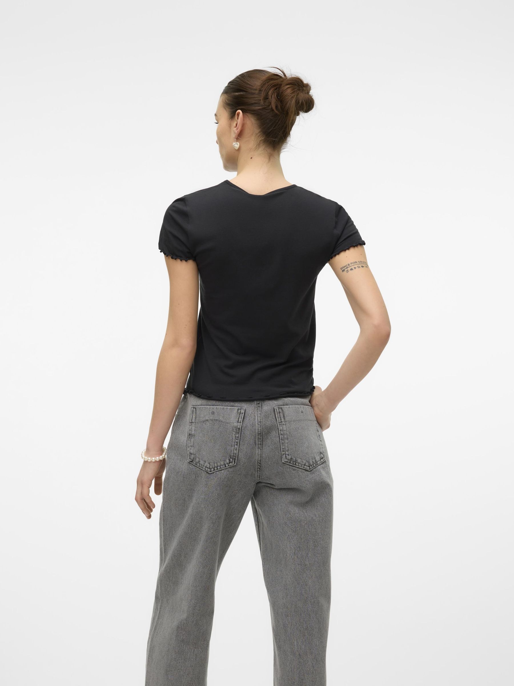 Vero Moda Kurzarmshirt »VMBARBARA SS SHORT ONECK TOP JRS GA NOOS«