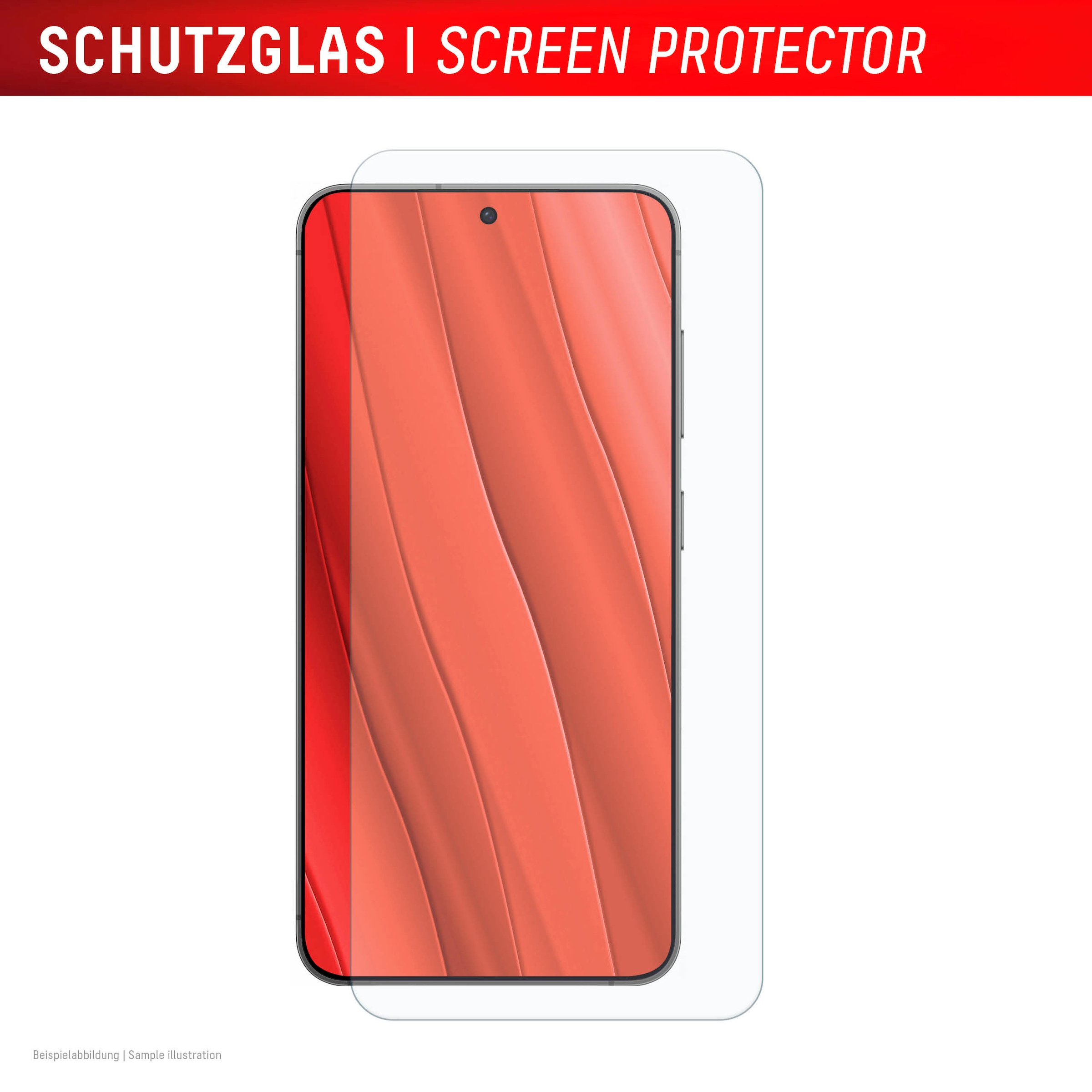 Displex Displayschutzglas »Real Glass«, für Samsung Galaxy S24+-Samsung Galaxy S25+, Displayschutzfolie Displayschutz kratzer-resistent 10H splitterfest