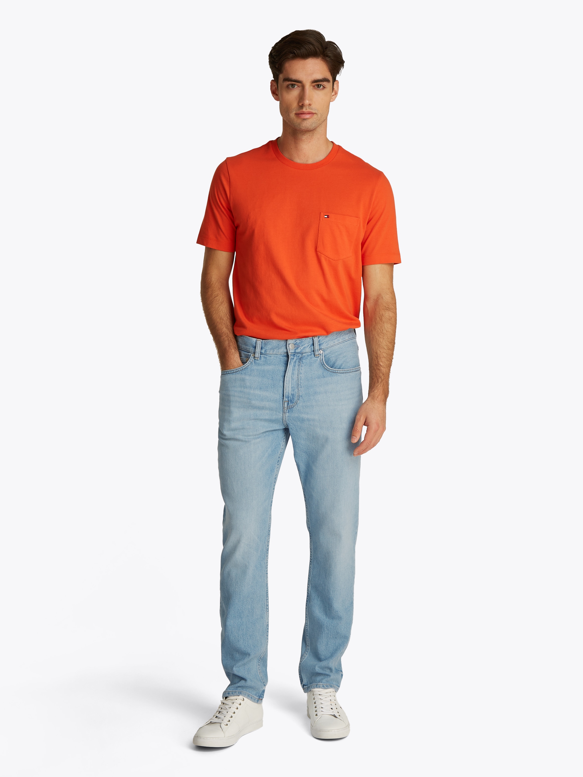 Tommy Hilfiger Straight-Jeans »STRAIGHT DENTON STR MESA BLUE«, in hellblauer Waschung