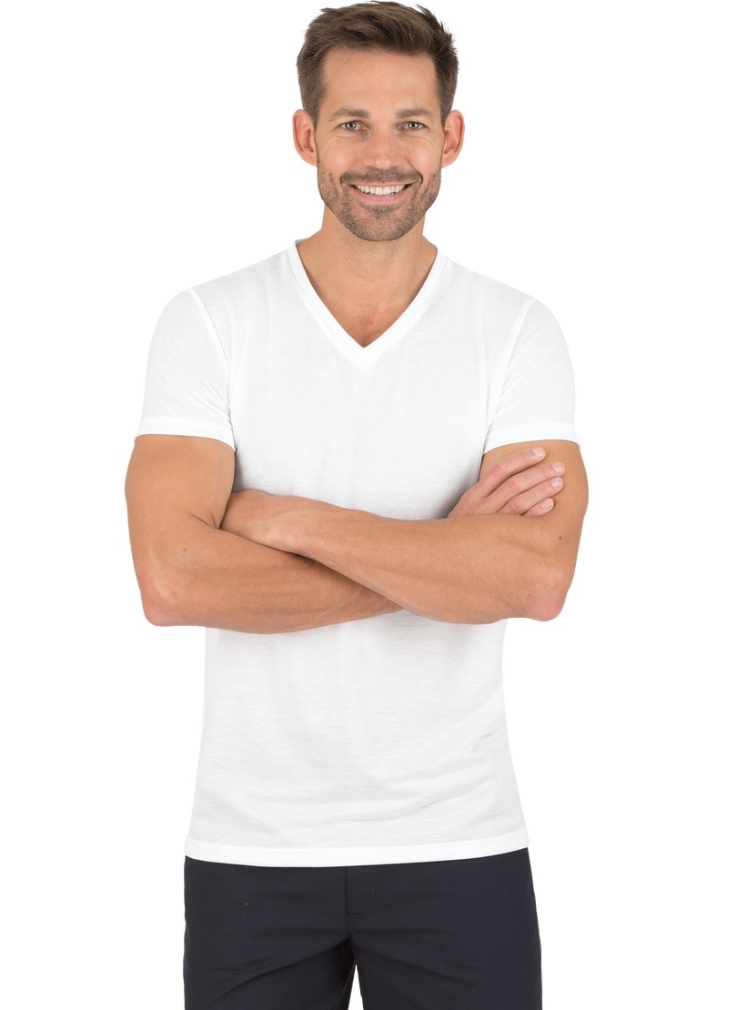 Trigema T-Shirt »TRIGEMA V-Shirt 100% online | kaufen Lyocell« Jelmoli-Versand aus