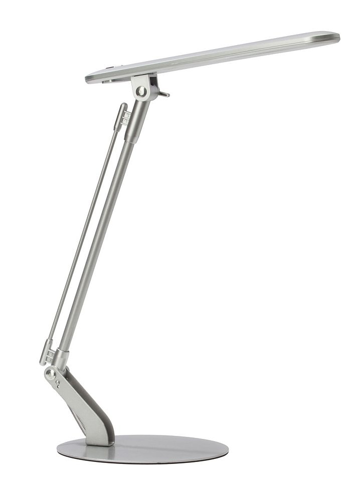 Brilliant LED Schreibtischlampe »BRENDAN«, 1 flammig-flammig, 46cm Höhe, höhenverstellbar, Metall, schwenkbar, grau, Druckschalter