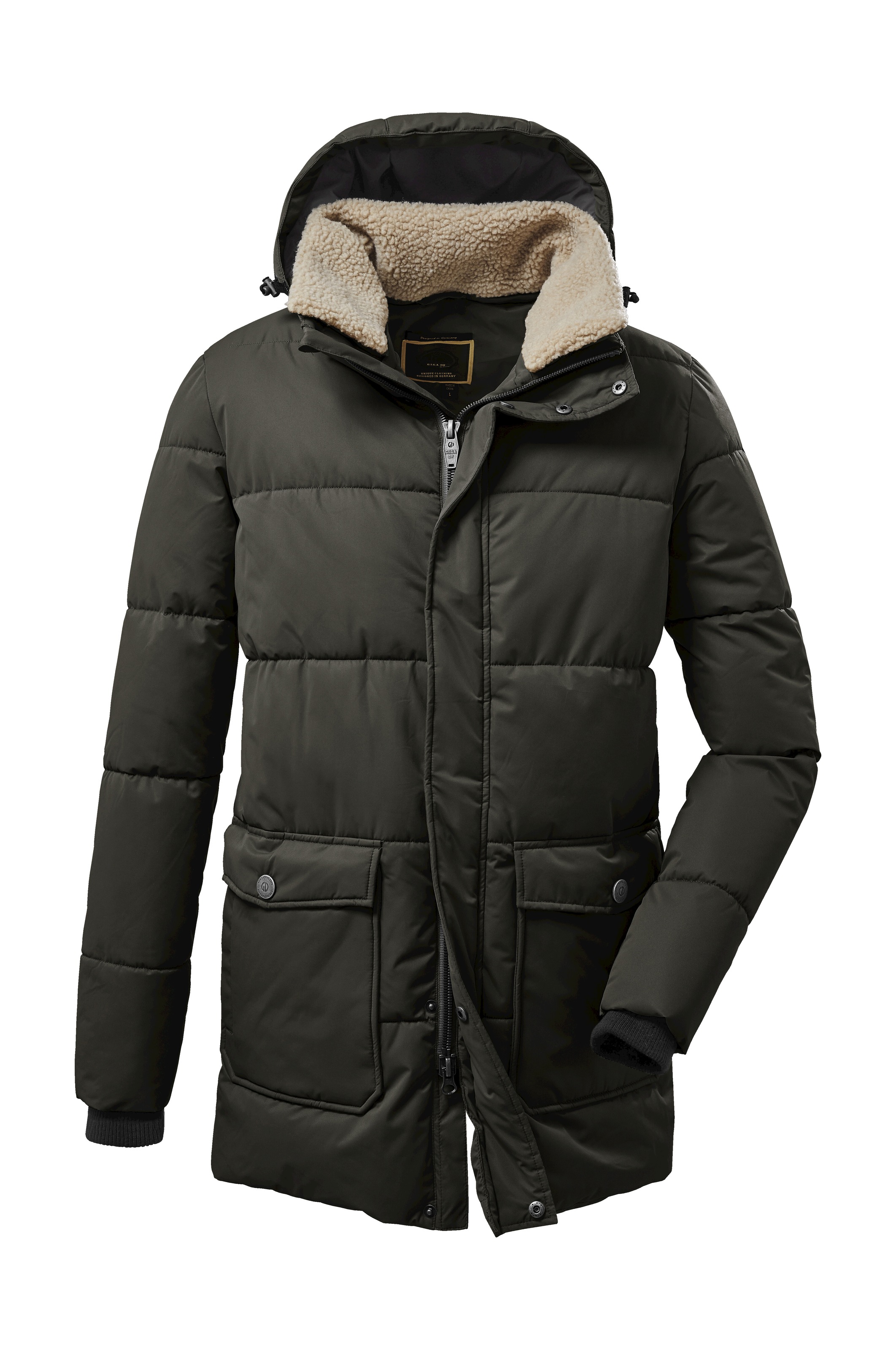 G.I.G.A. DX by killtec Steppmantel »GW 46 MN QLTD PRK« Gefütterte Steppjacke mit abnehmbarer Kapuze, 8.000 mm Wassersäule