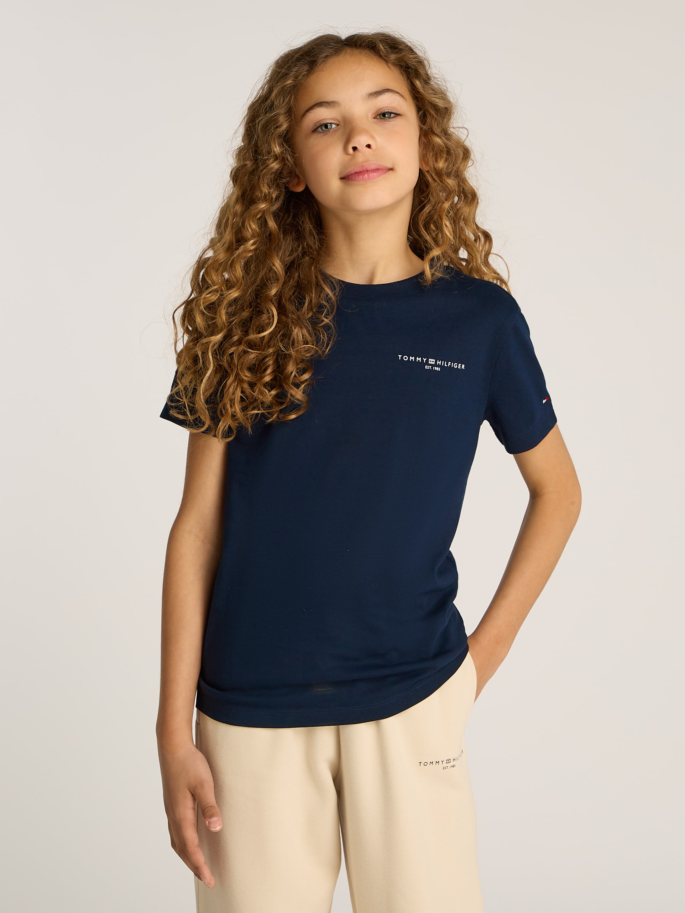 Tommy Hilfiger T-Shirt »MINI CORP T-SHIRT«, in Unifarbe