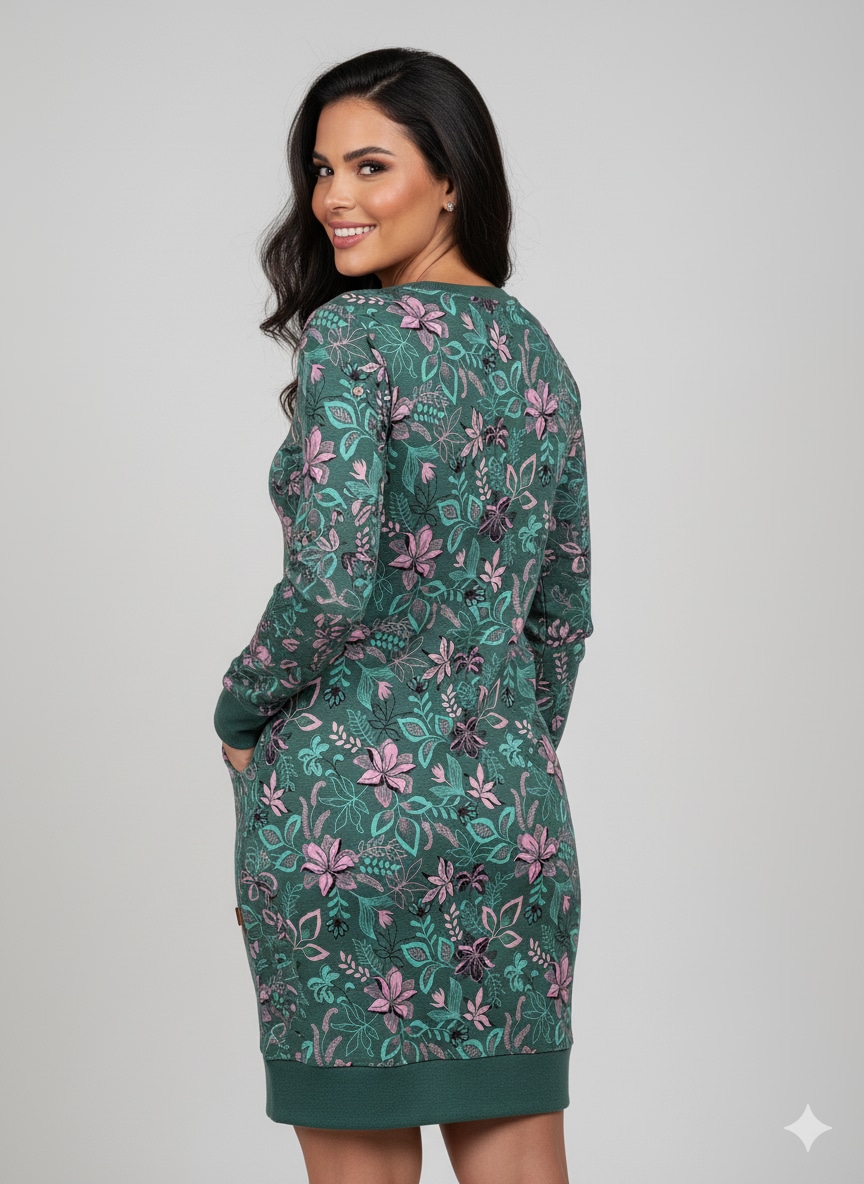 Ragwear Sweatkleid »MENITA FLOWERS O«