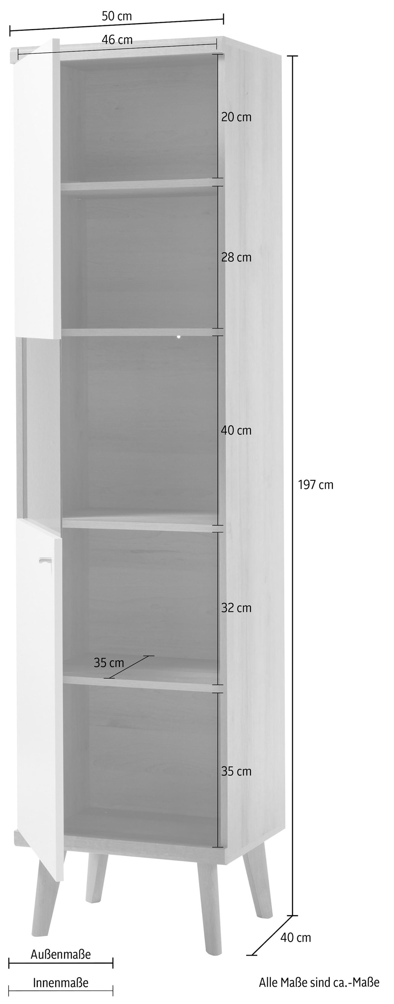 andas Vitrine »Merle«, Scandi freundin Jelmoli-Versand Collection der Höhe Design, aus 197 cm, bestellen online Home 