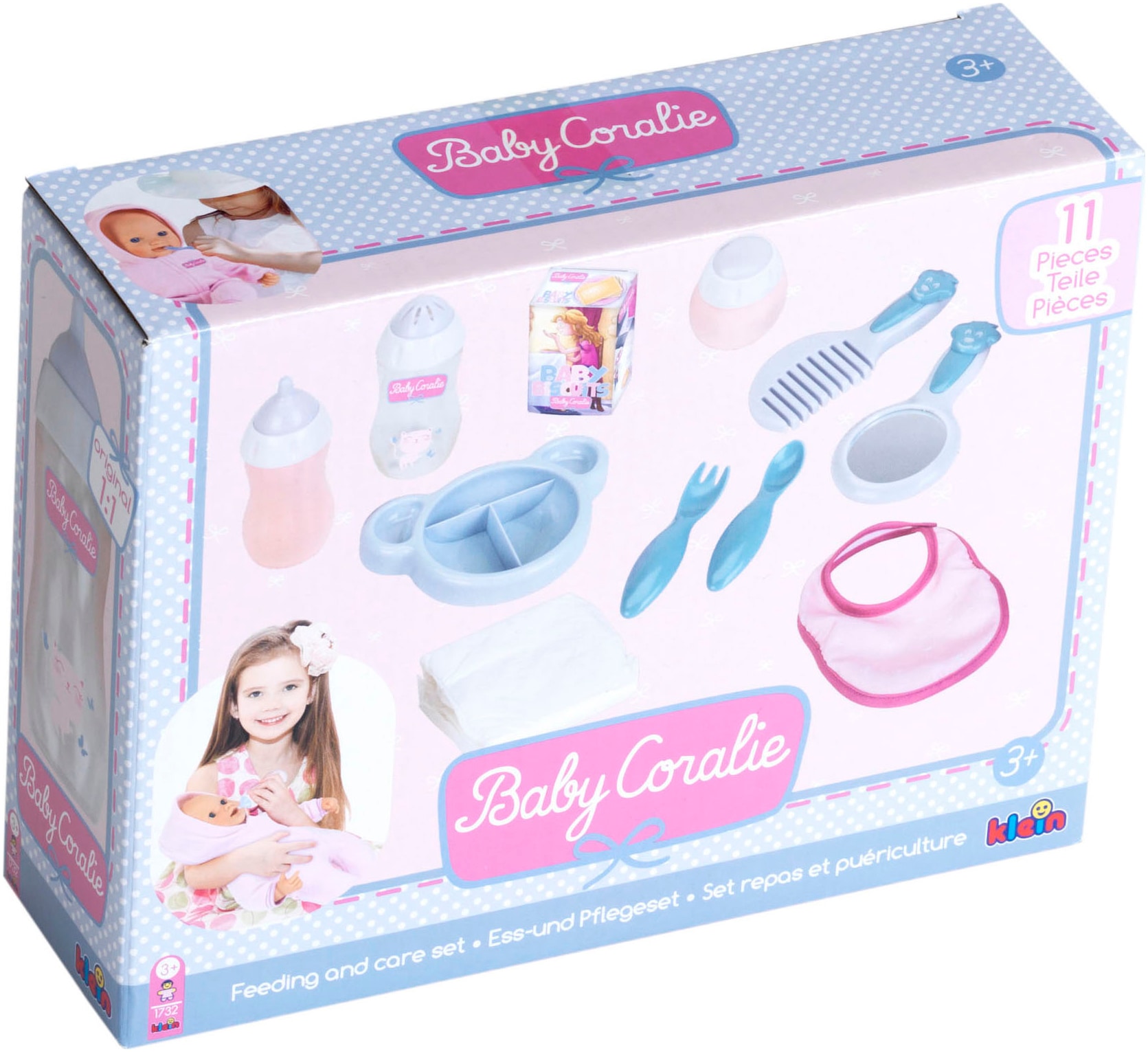 Klein Puppen Accessoires-Set »Baby Coralie, Ess- und Pflegeset«