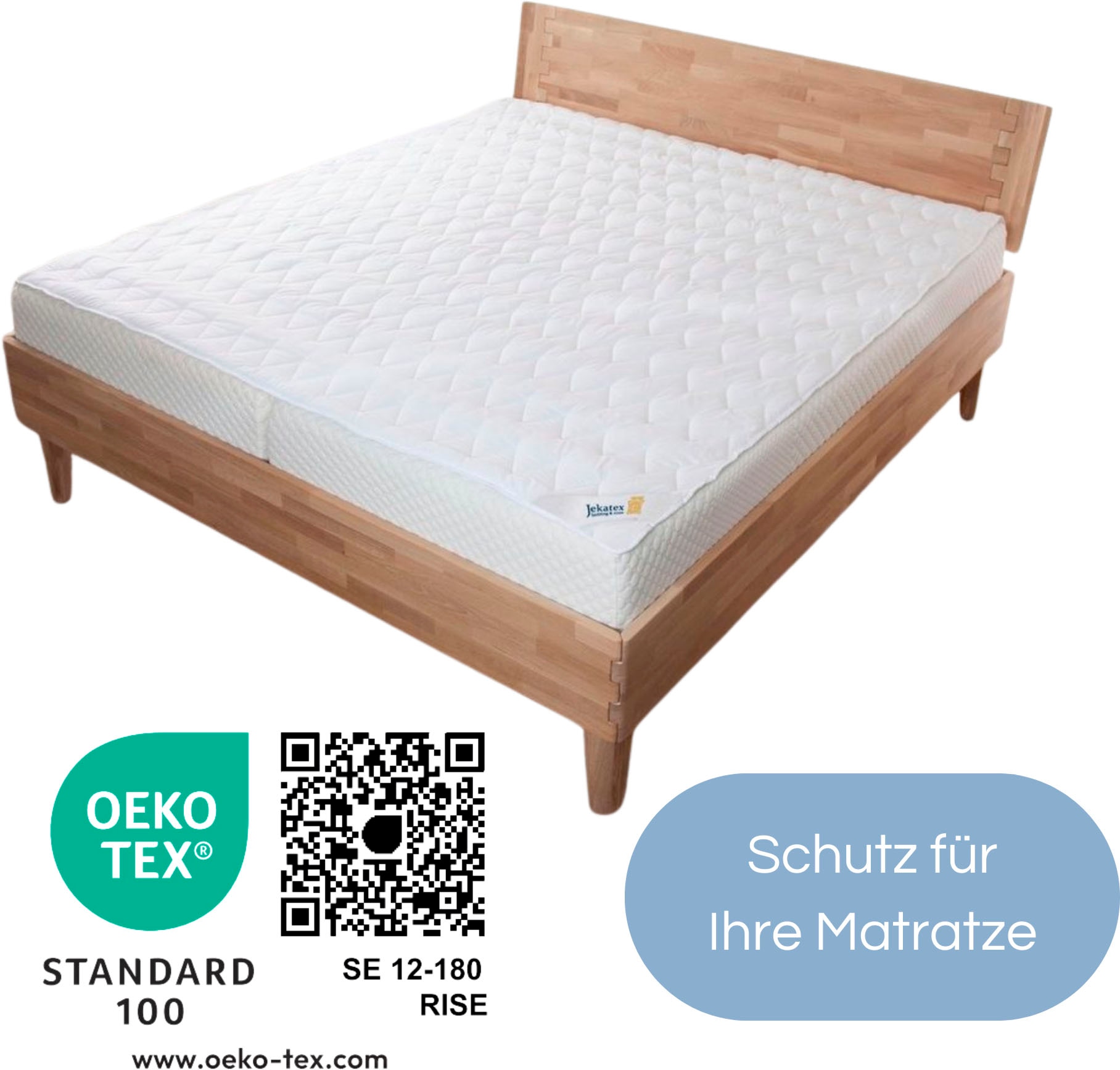 Jekatex Matratzenauflage »Aloe Vera«, Auflage 90x200 cm für Matratze mit Aloe Vera veredelt.