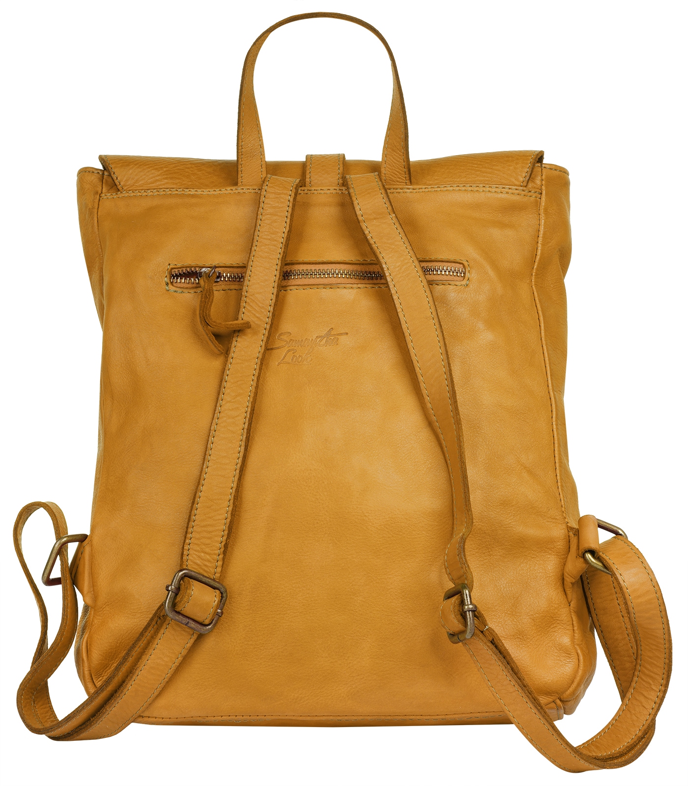 Samantha Look Cityrucksack, Echt Leder, Made in Italy