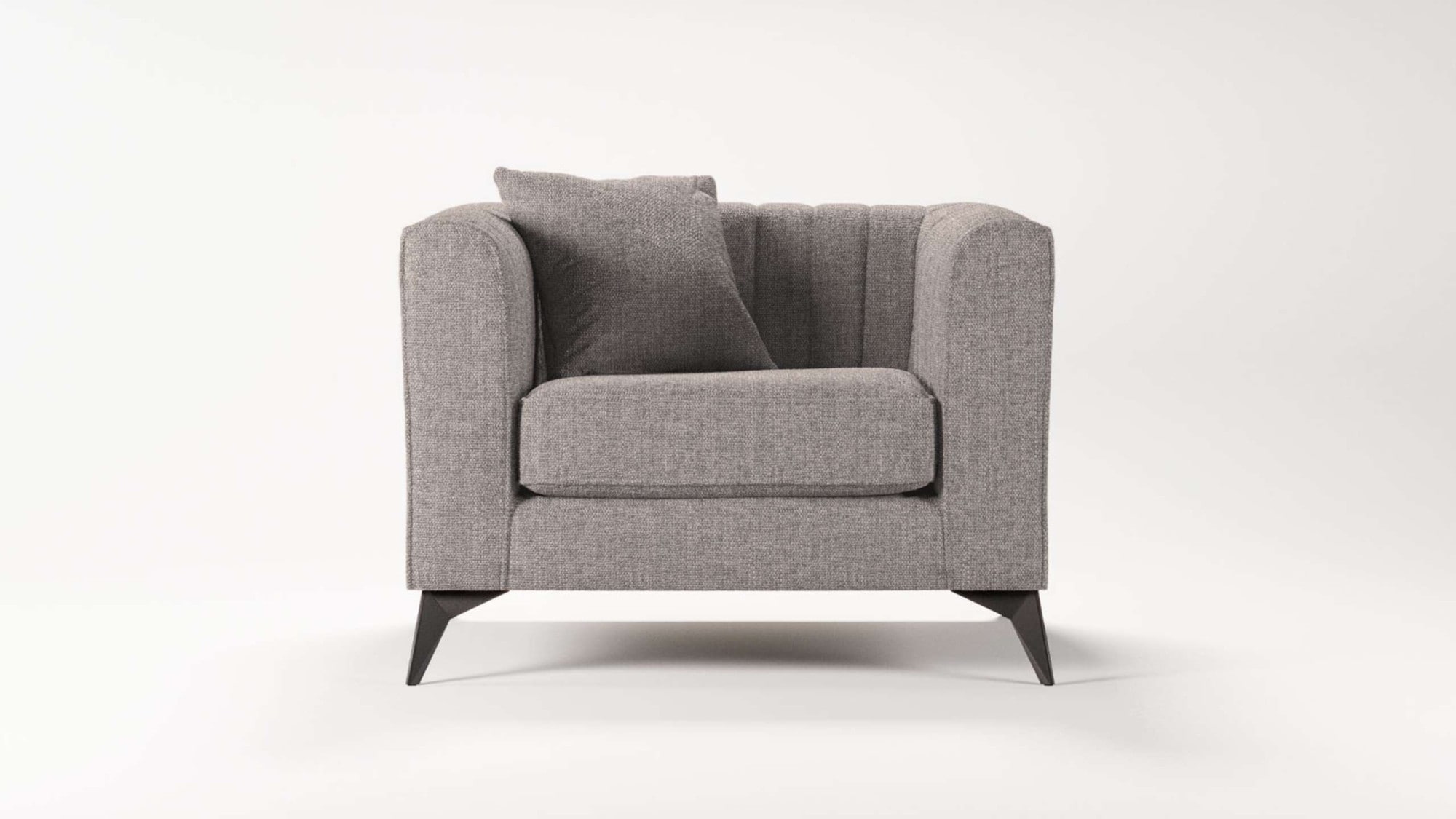 Places of Style Sessel »MATTHEW Loungesessel, Masse B/T/H: 99/86/74 cm«, incl. 1 Zierkissen, Steppung im Rückenbereich
