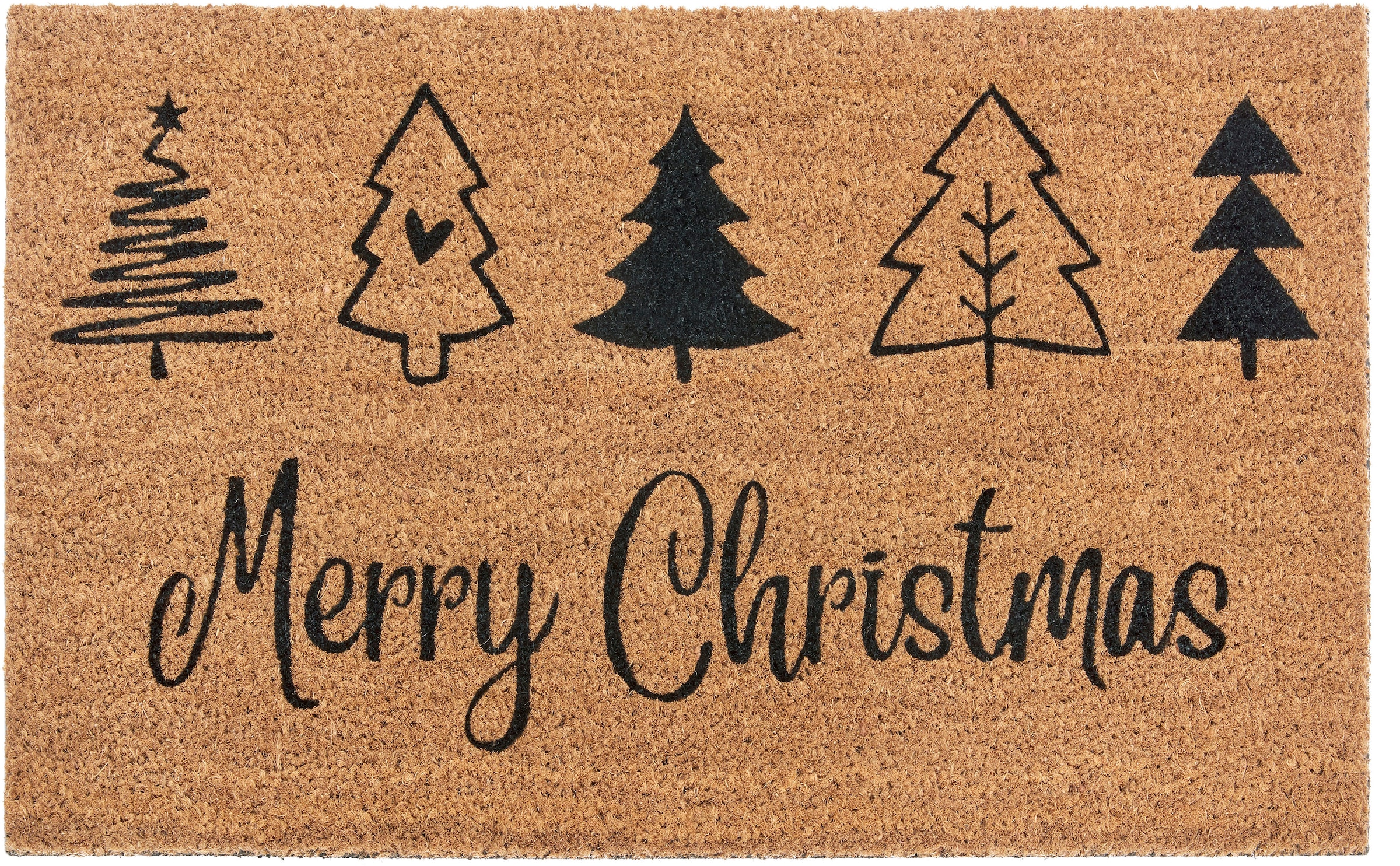 ❤ HANSE Home Fussmatte »Mix Mats Kokos Christmas Trees«, rechteckig,  Weihnachten, Schmutzfangmatte, Outdoor, Rutschfest, Innen, Kokosmatte  kaufen im Jelmoli-Online Shop