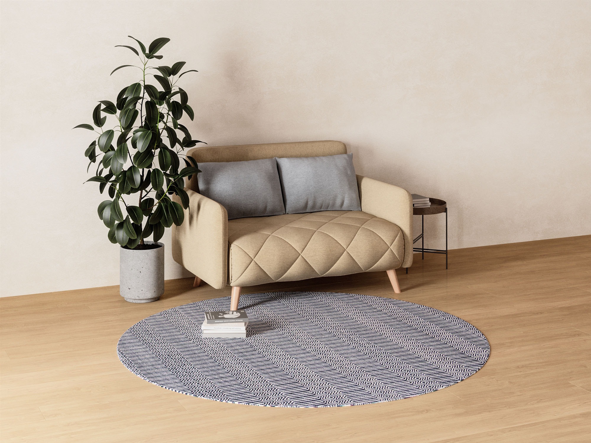 morgenland Outdoorteppich »In- & Outdoor Teppich - Heaven«, rund, 6 mm Höhe, In und Outdoor geeignet