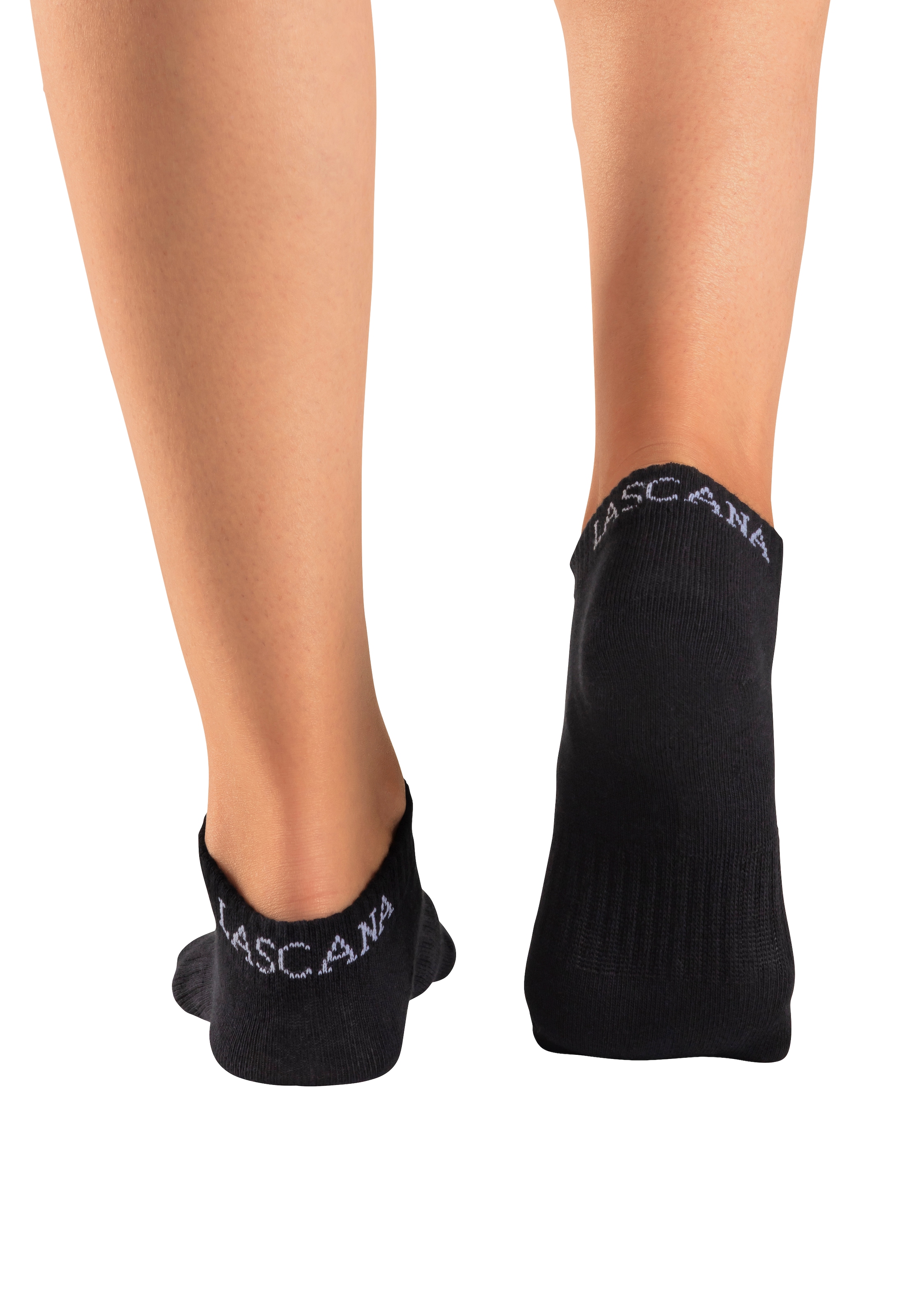 LASCANA ACTIVE Sneakersocken, (Packung, 6 Paar), mit eingestricktem Marken Logo