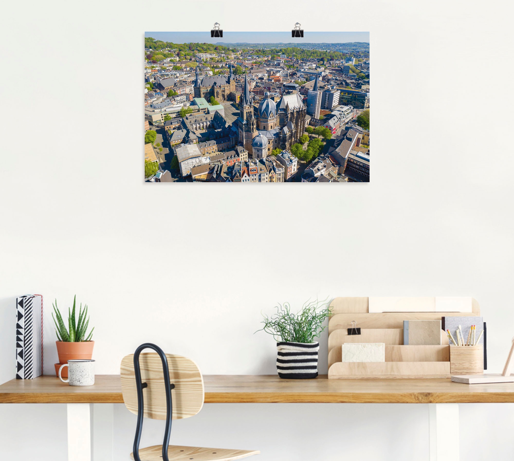 Artland Wandbild »Aachen im Frühling«, Aachen, (1 St.), als Alubild, Leinwandbild, Wandaufkleber oder Poster in versch. Grössen