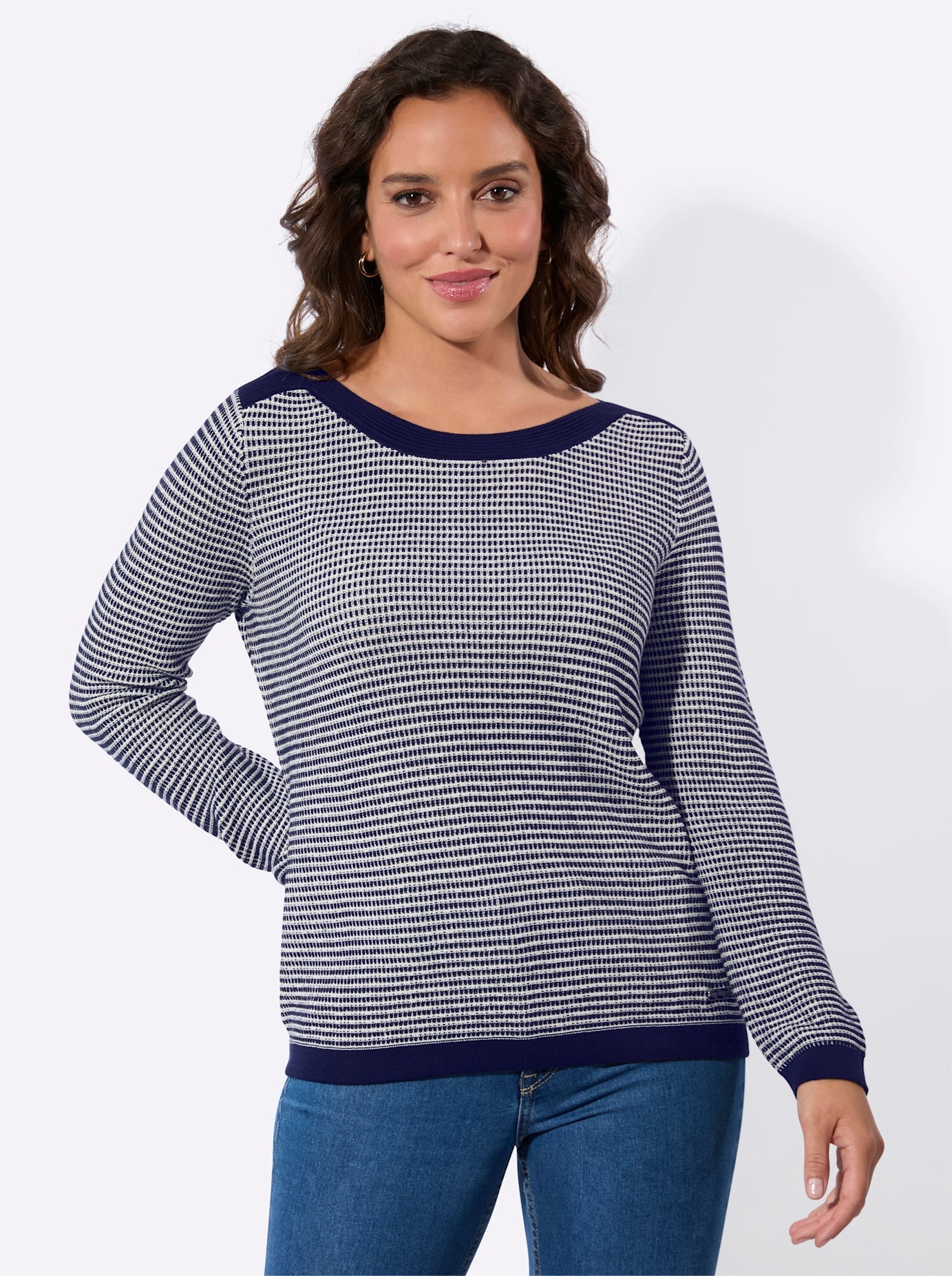Casual Looks Strickpullover »Langarm-Pullover«