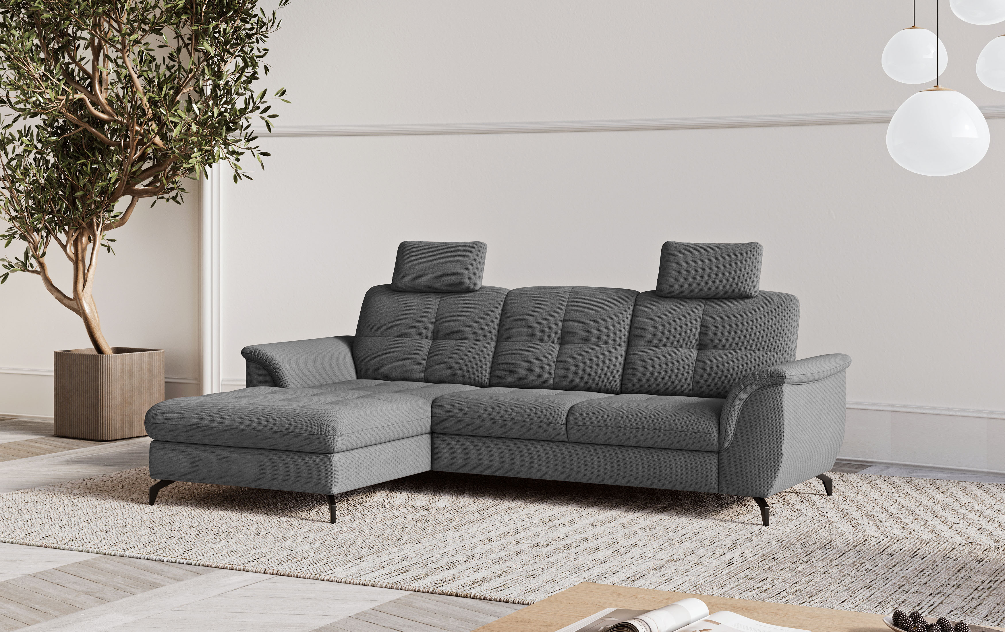 sit&more Ecksofa "Zora" wahlweise mit Bettfunktion und Bettkasten