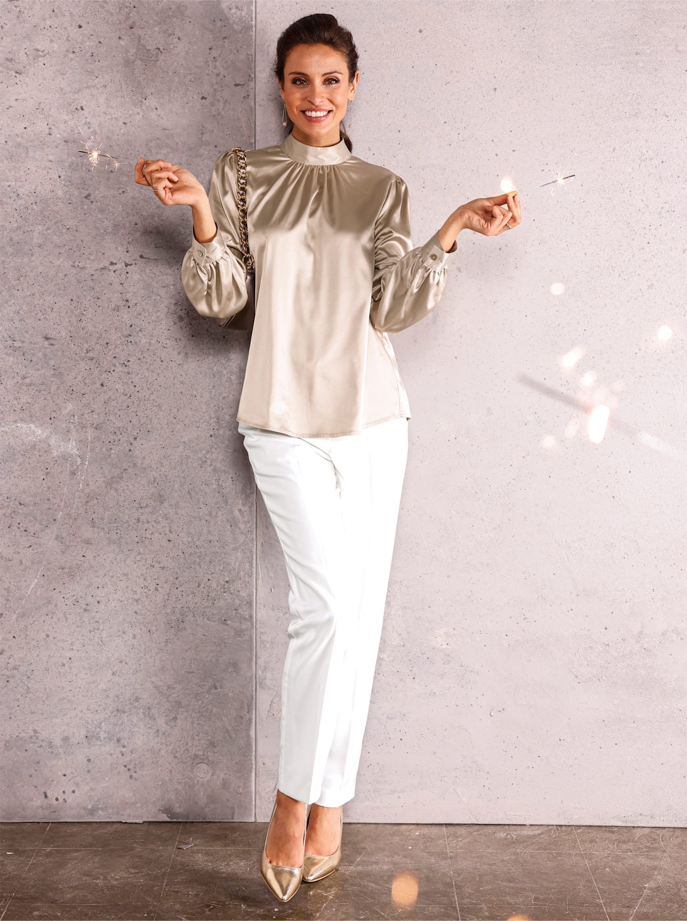 Inspirationen Satinbluse