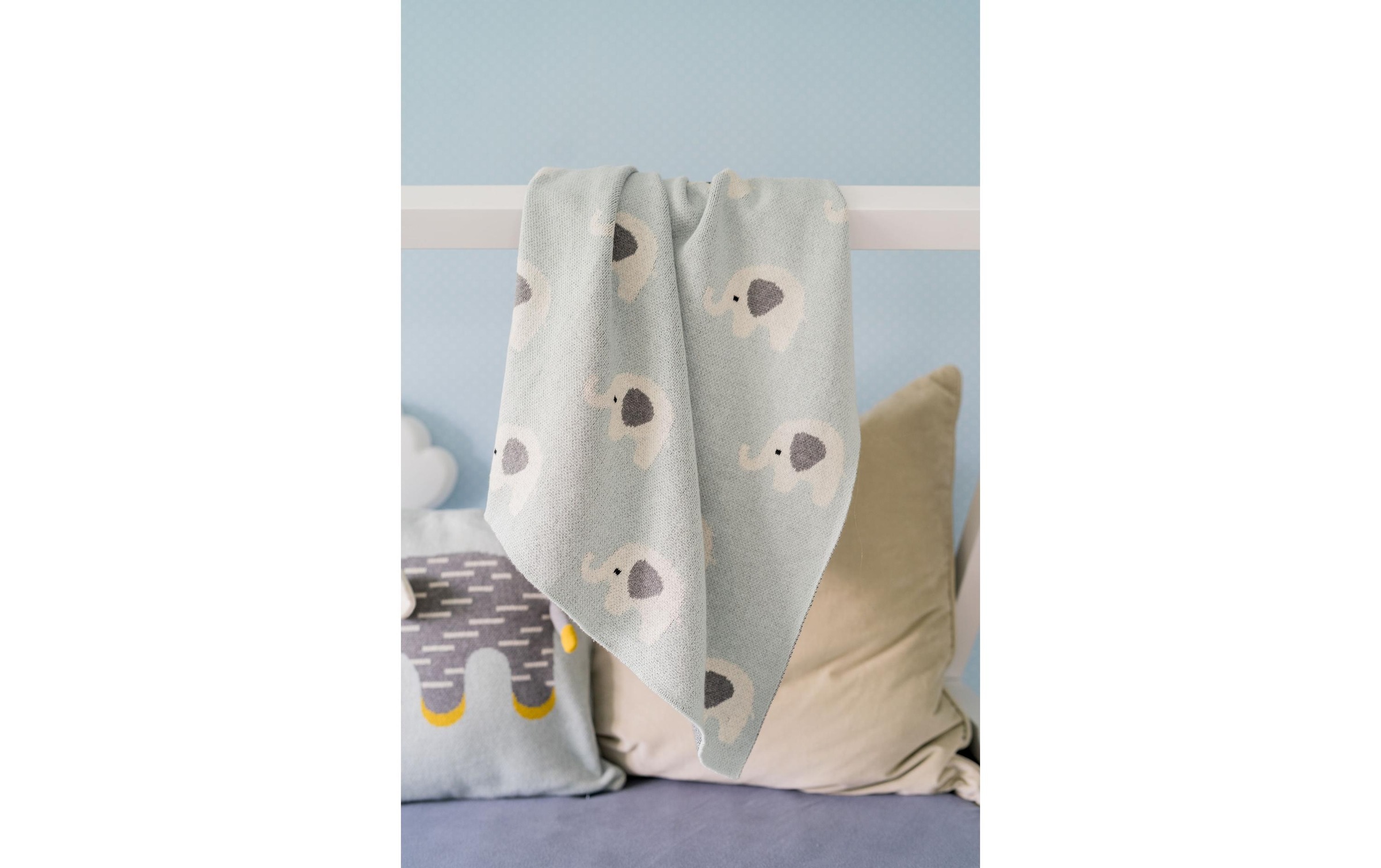 KINDSGUT Babydecke »Elefanten 80 x 100 cm«