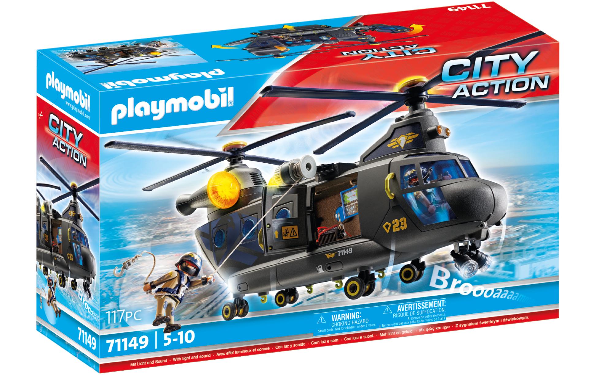 Playmobil Spielbausteine "City Action SWAT-Rettungshelikopter 71149"