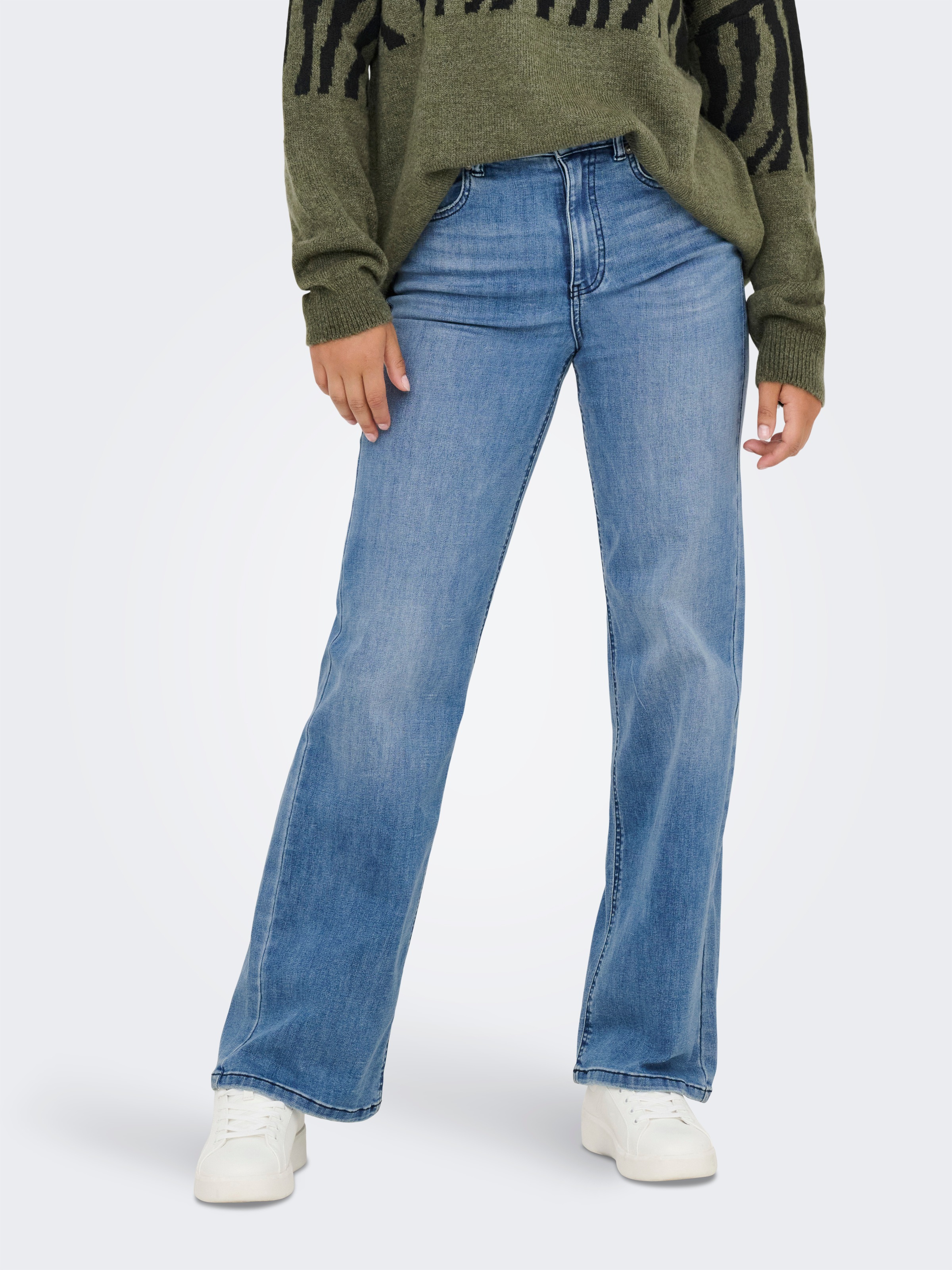 ONLY High-waist-Jeans »ONLJUICY-WAUW HW WIDE DNM GUA113 NOOS«