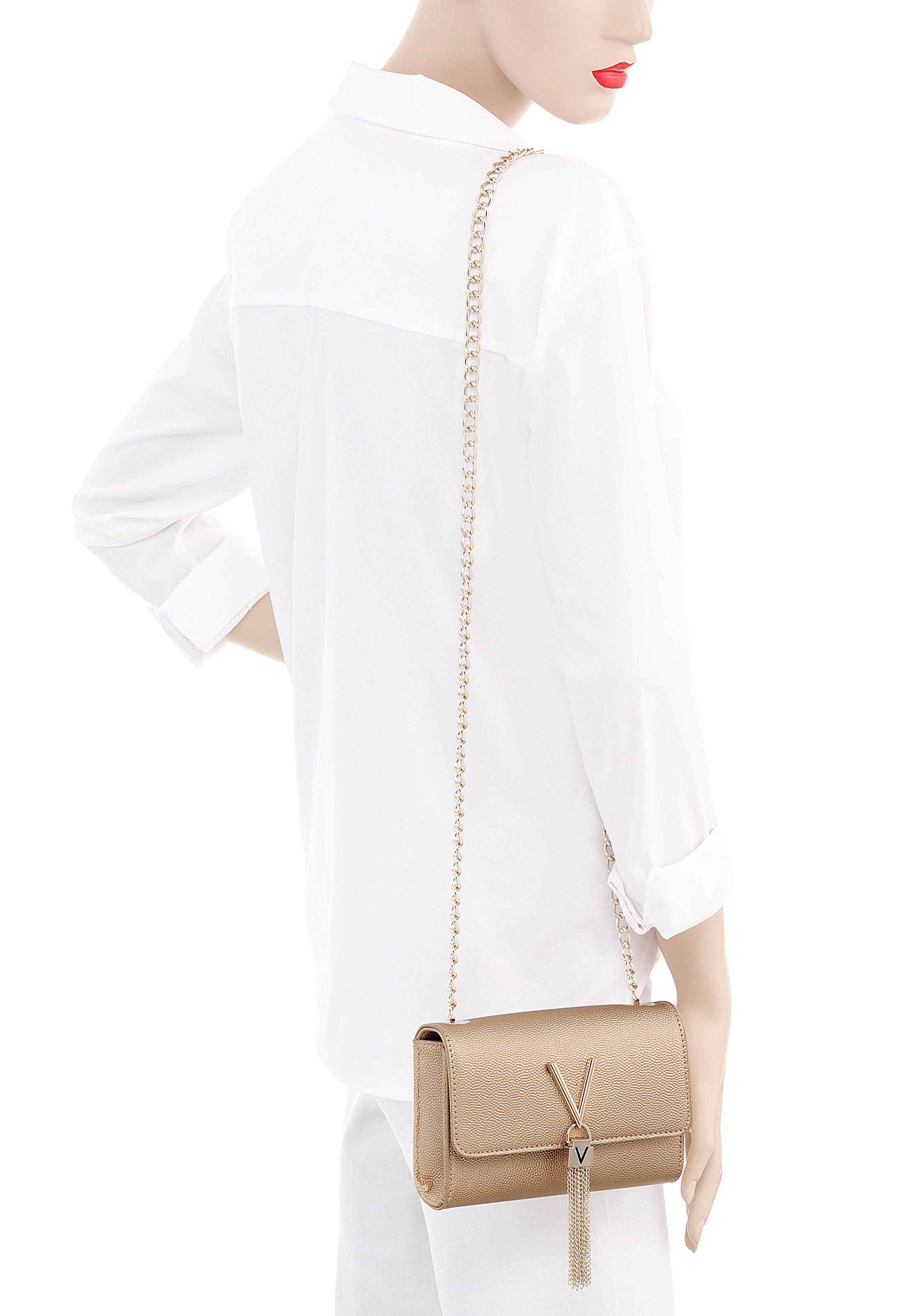 Valentino Women's Divina Cross Body Bag Gold