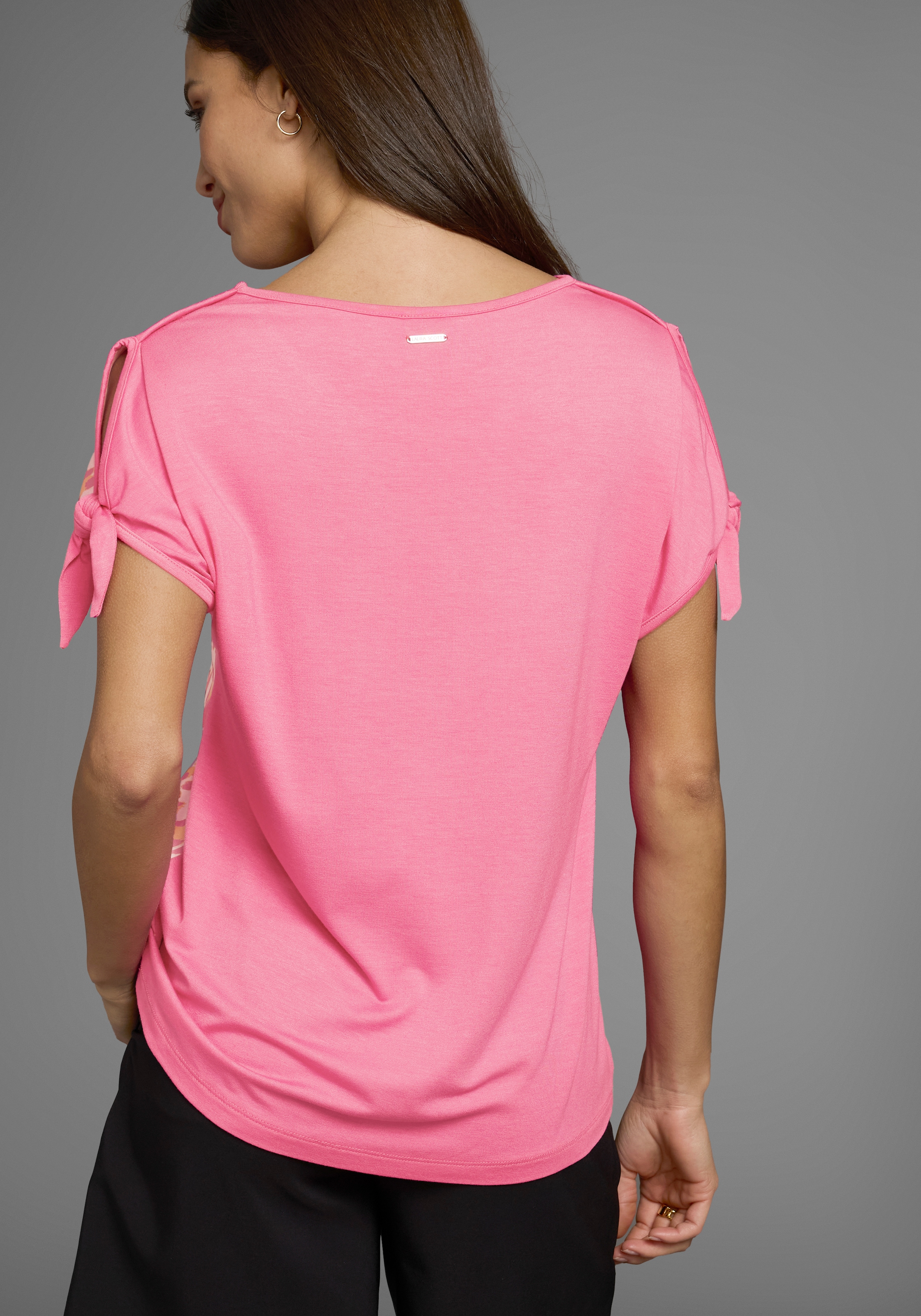 Laura Scott Shirtbluse, mit Leoparden_Druck & Bindeband - NEUE KOLLEKTION
