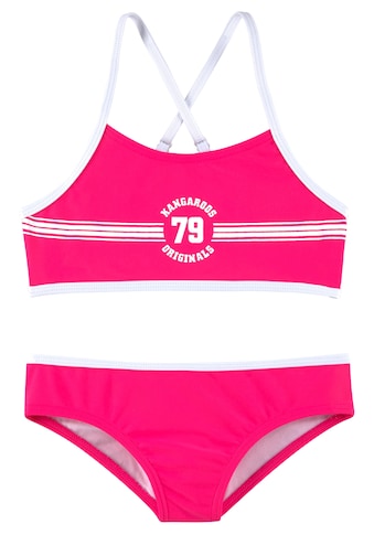 KangaROOS Bustier-Bikini »Sporty«, mit sportlichem Frontdruck kaufen